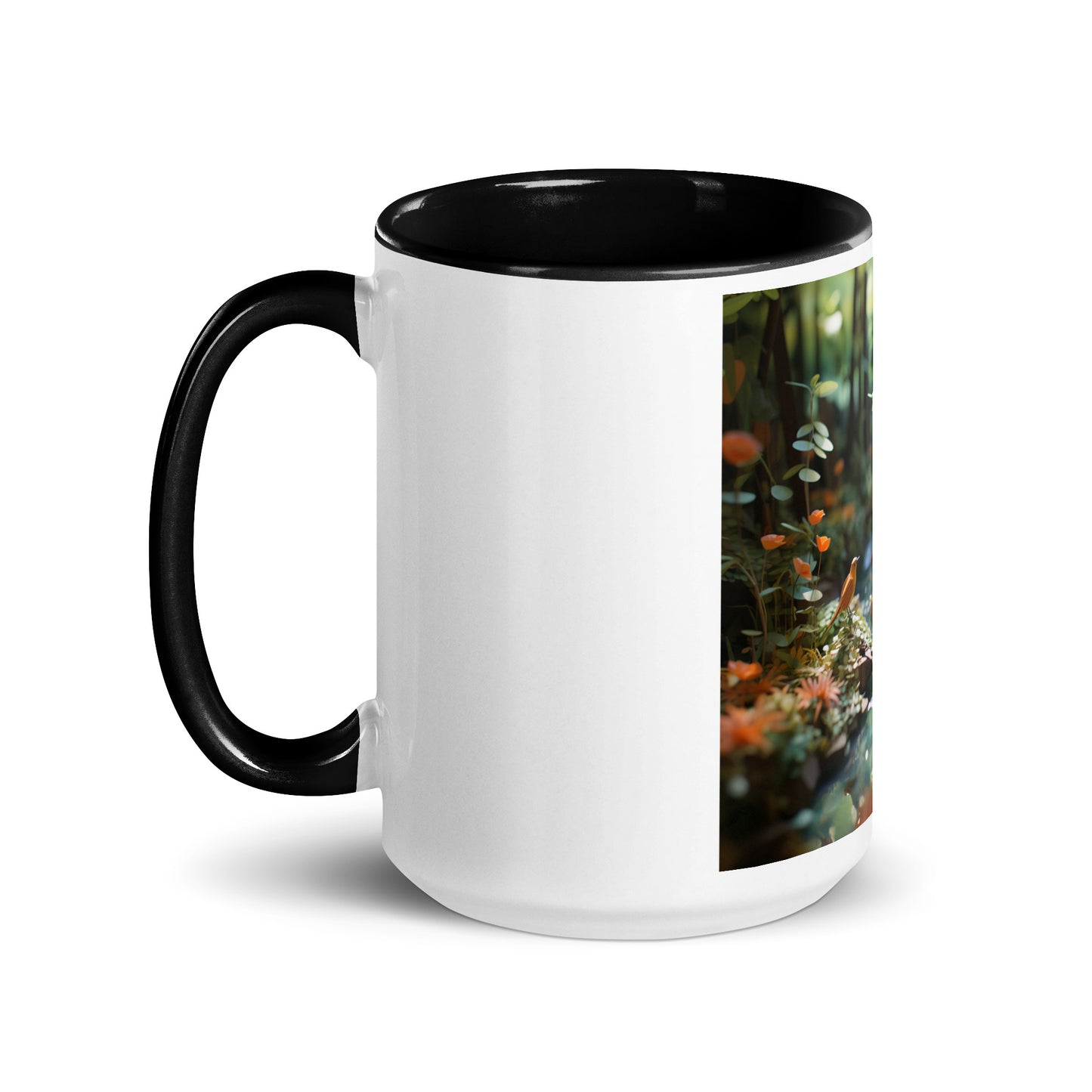 Relaxing By The Brook Series Print #6 - Mug with Color Inside