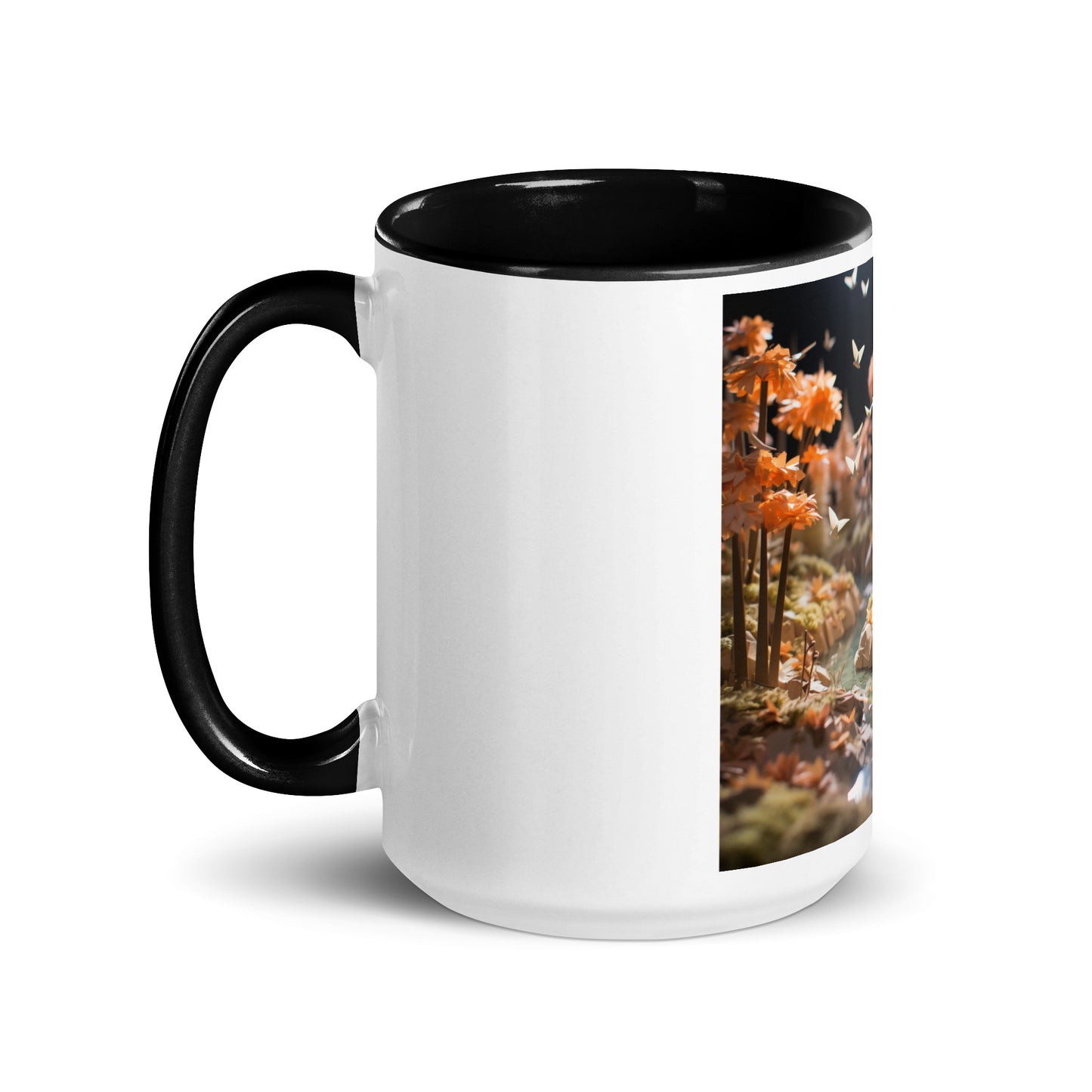 Relaxing By The Brook Series Print #3 - Mug with Color Inside