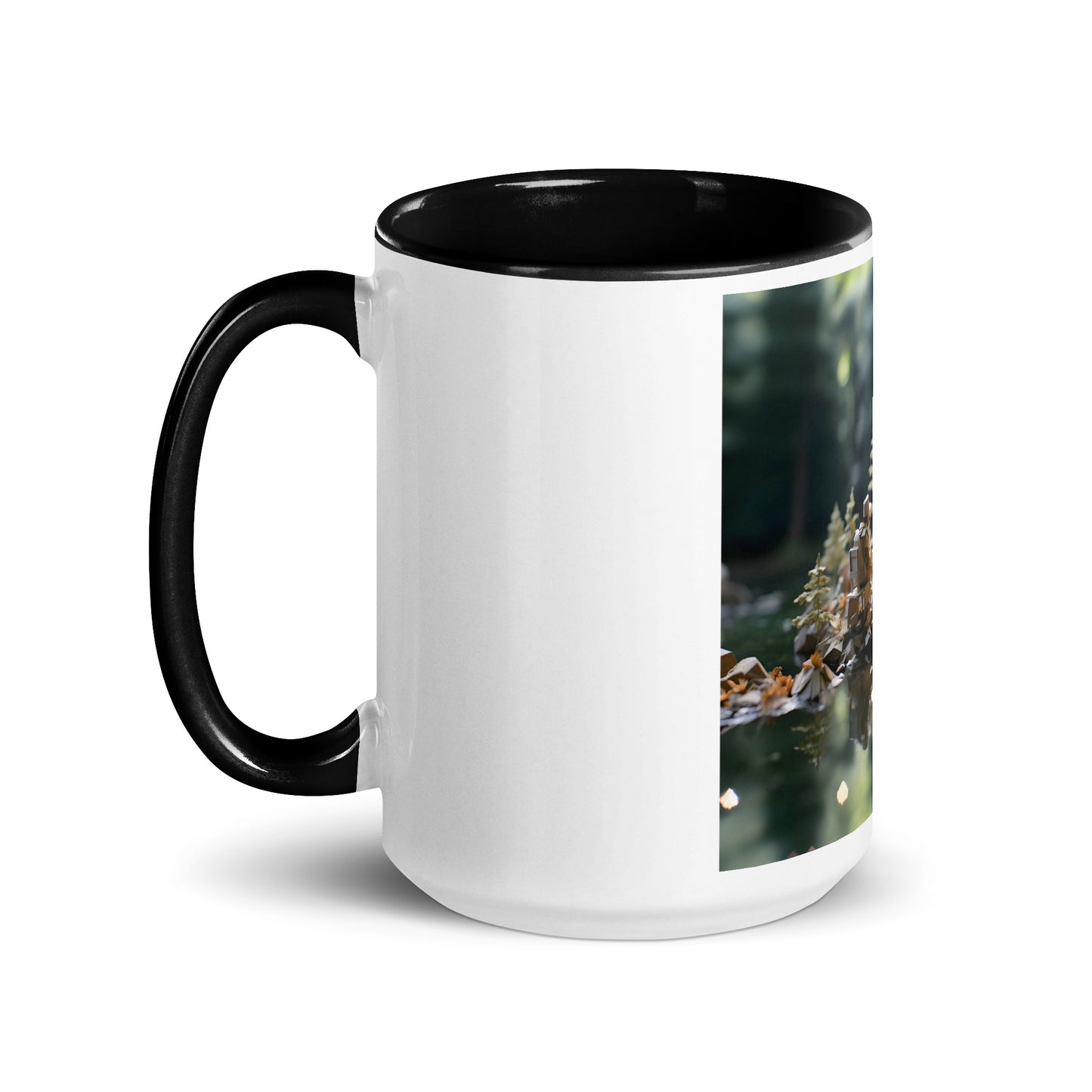 Relaxing By The Brook Series Print #10 - Mug with Color Inside