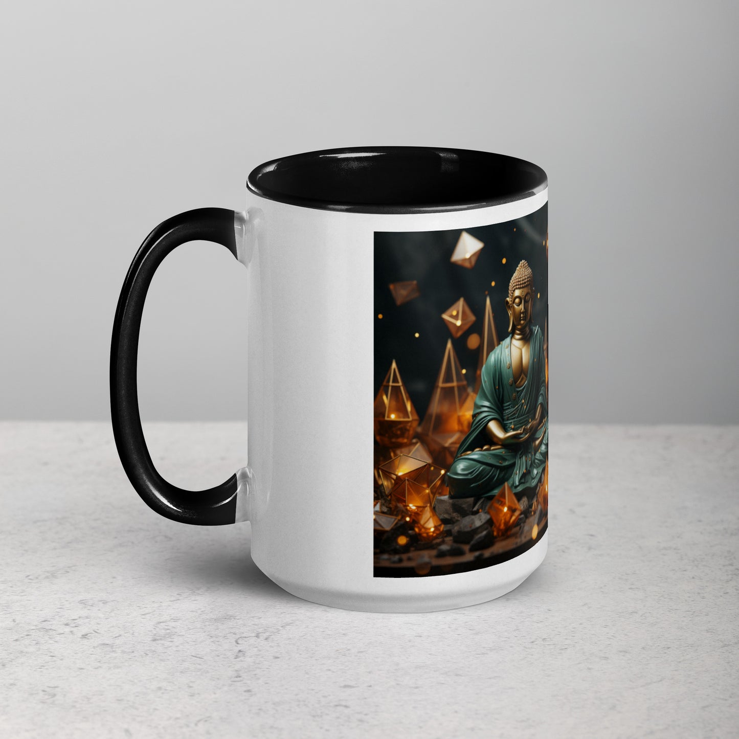 Ascending Buddha Series Print #4 - Mug with Color Inside