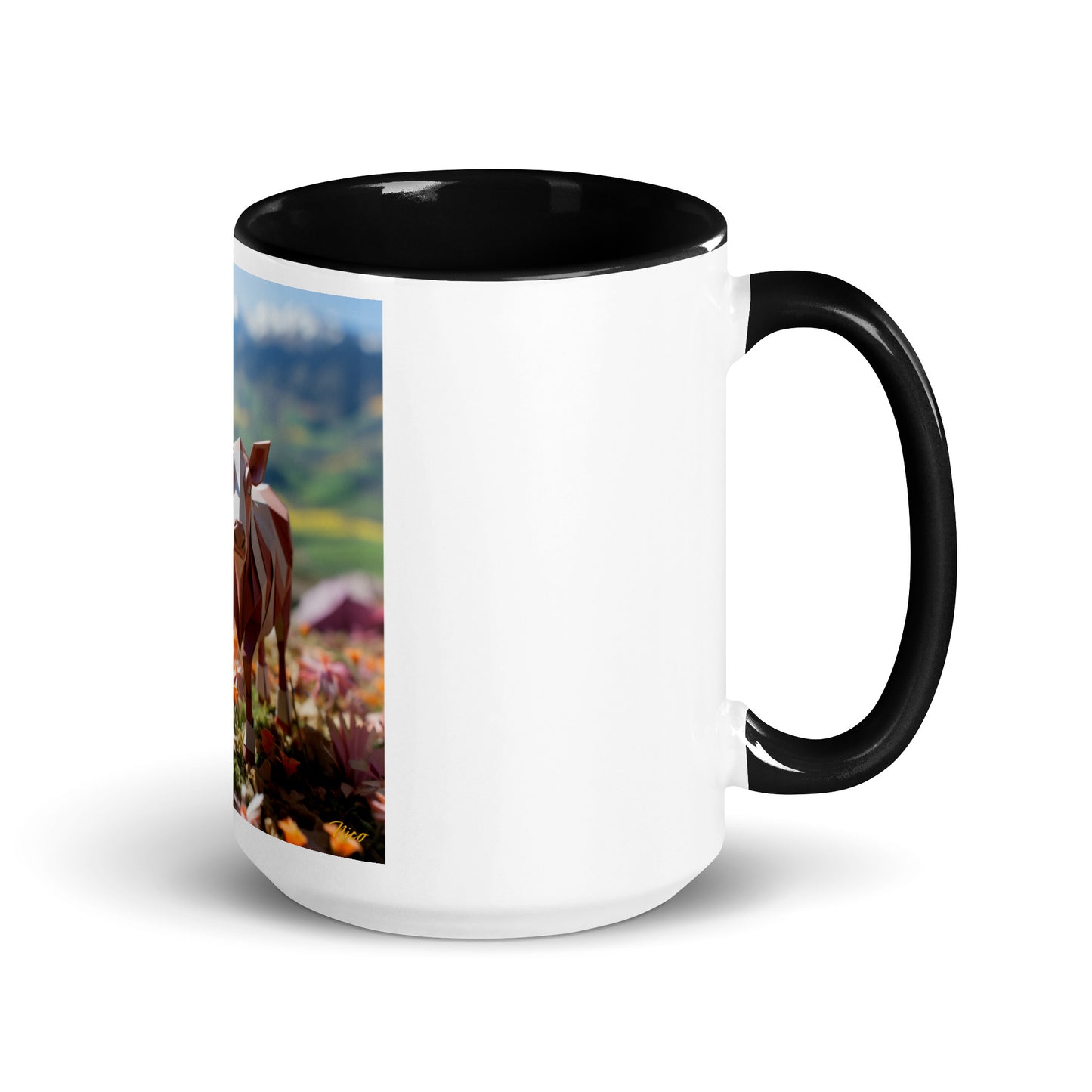 Meadow By The Farm Series Print #1 - Mug with Color Inside