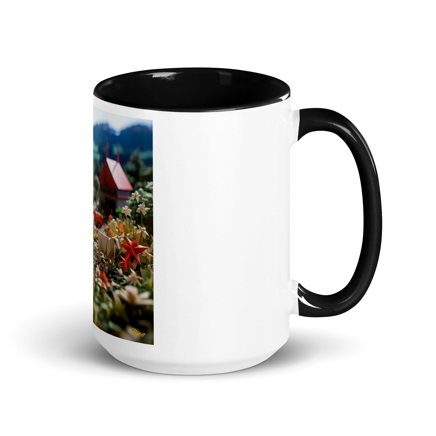 Meadow By The Farm Series Print #5 - Mug with Color Inside