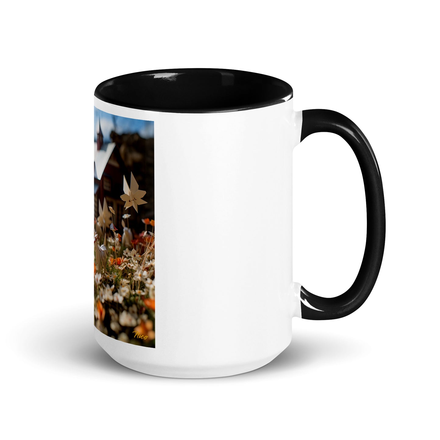 Meadow By The Farm Series Print #10 - Mug with Color Inside