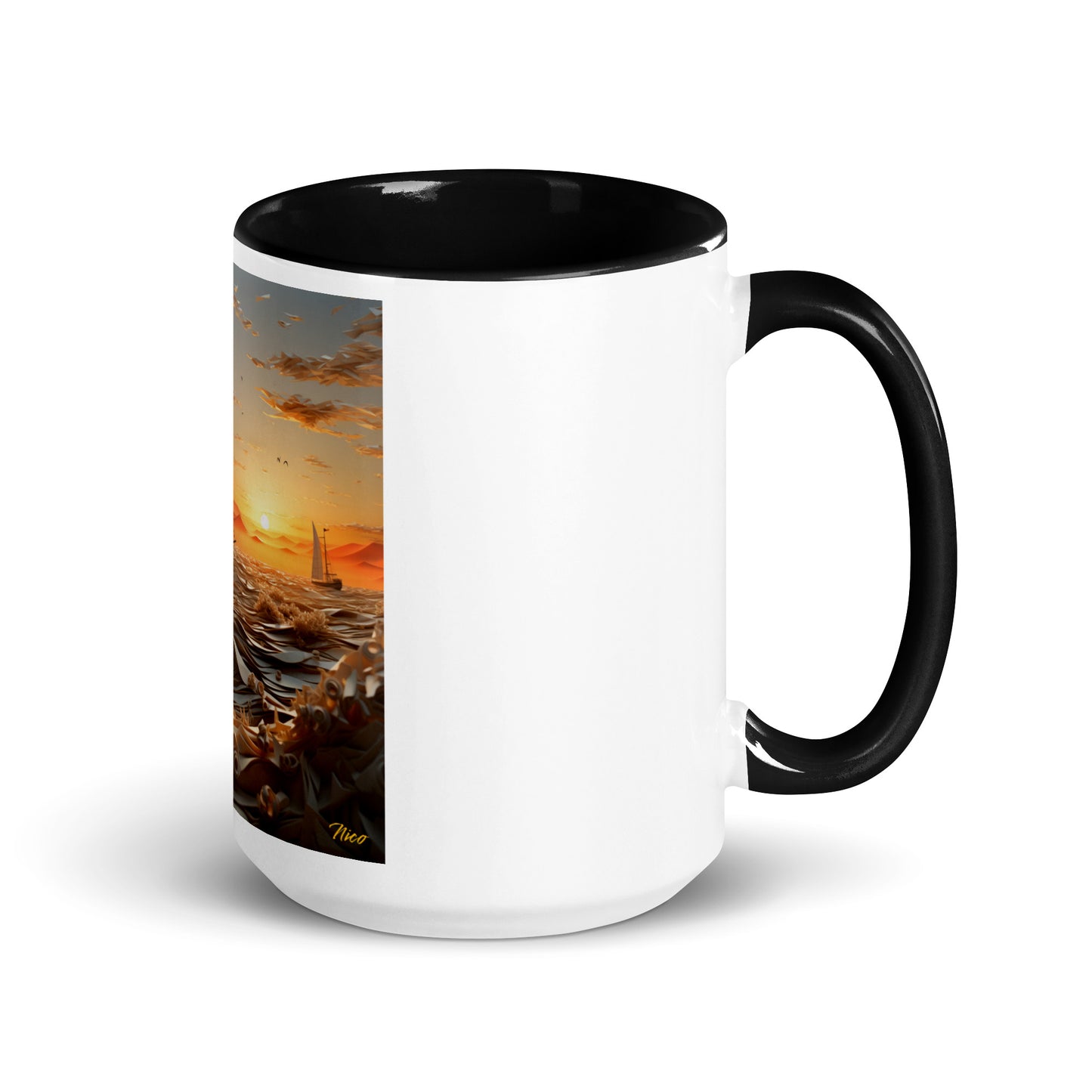 Into The Sunset Series Print #5 - Mug with Color Inside