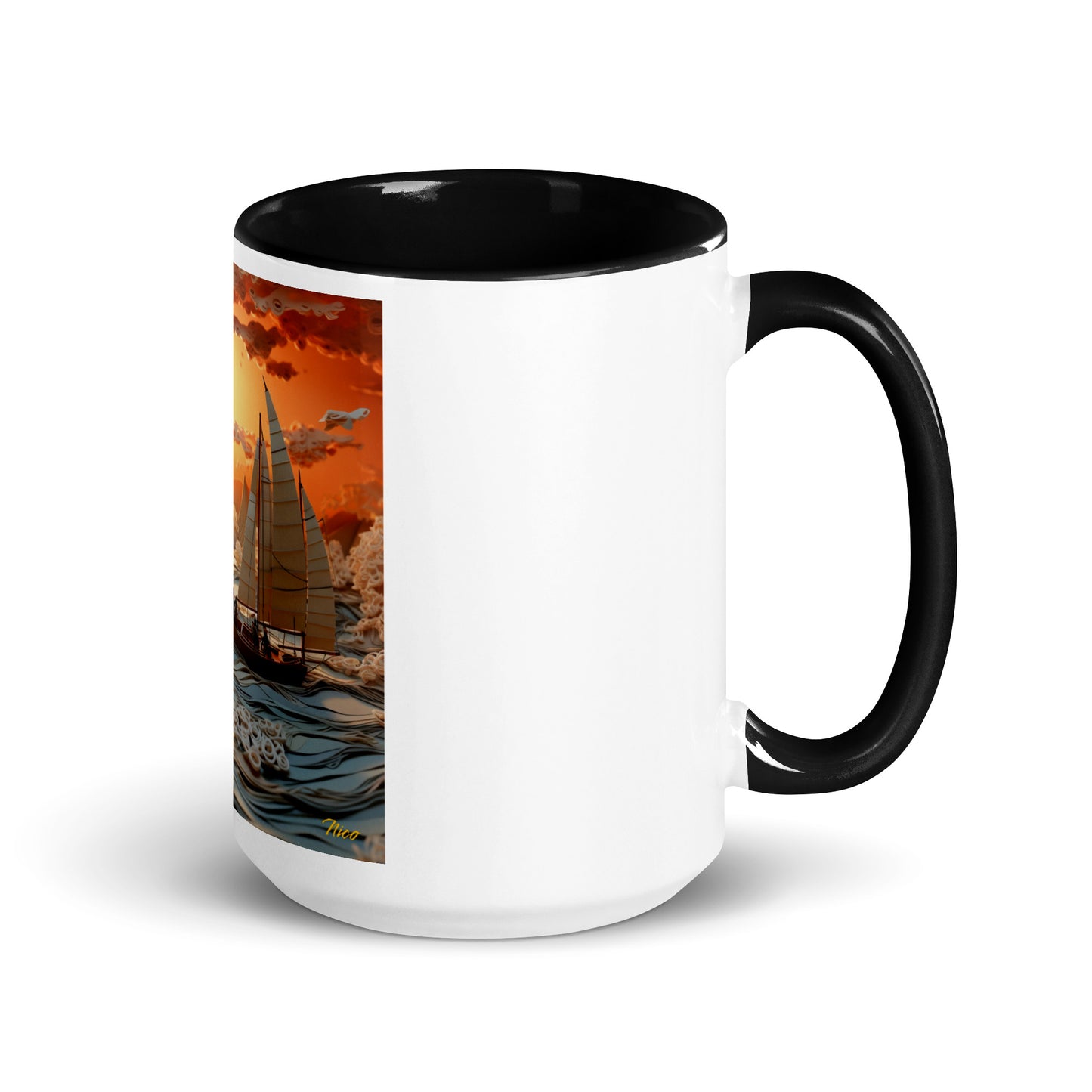 Into The Sunset Series Print #8 - Mug with Color Inside