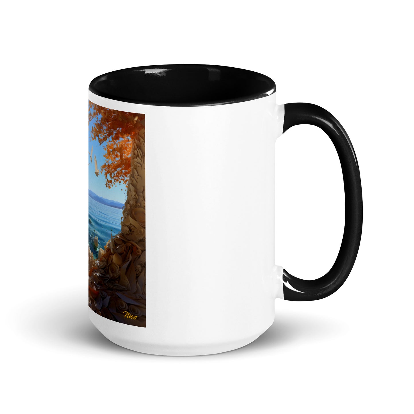 Atop The Mountain Lakeshore Series Print #9 - Mug with Color Inside