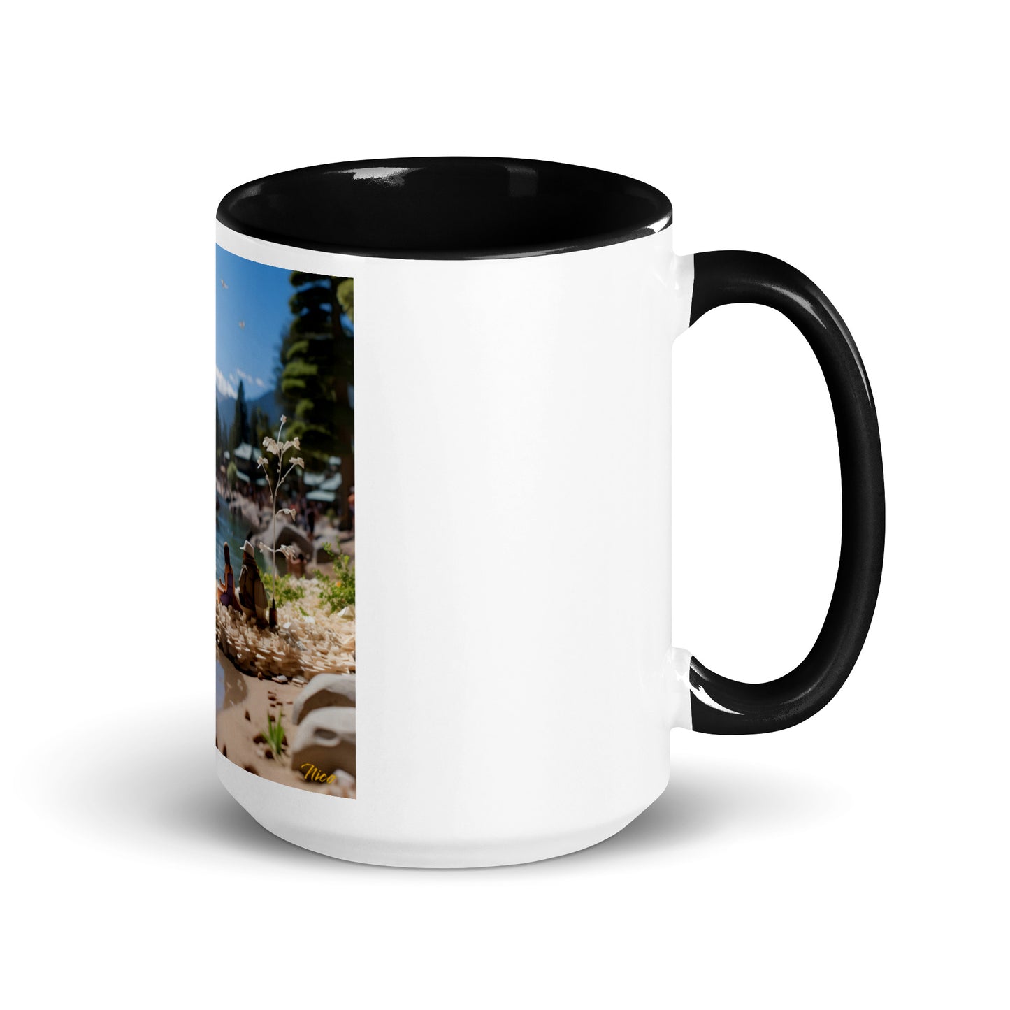 Atop The Mountain Lakeshore Series Print #7 - Mug with Color Inside