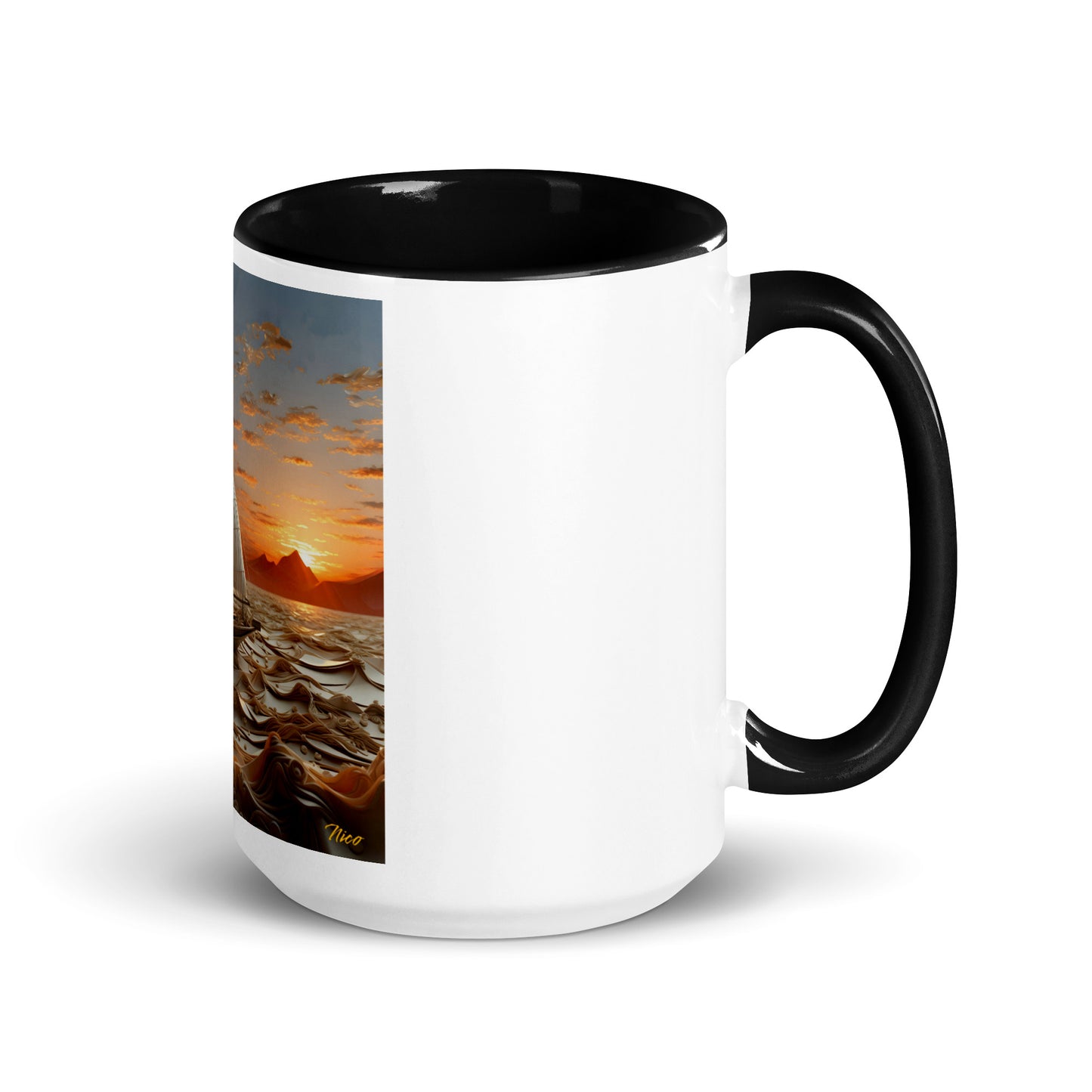 Into The Sunset Series Print #1 - Mug with Color Inside