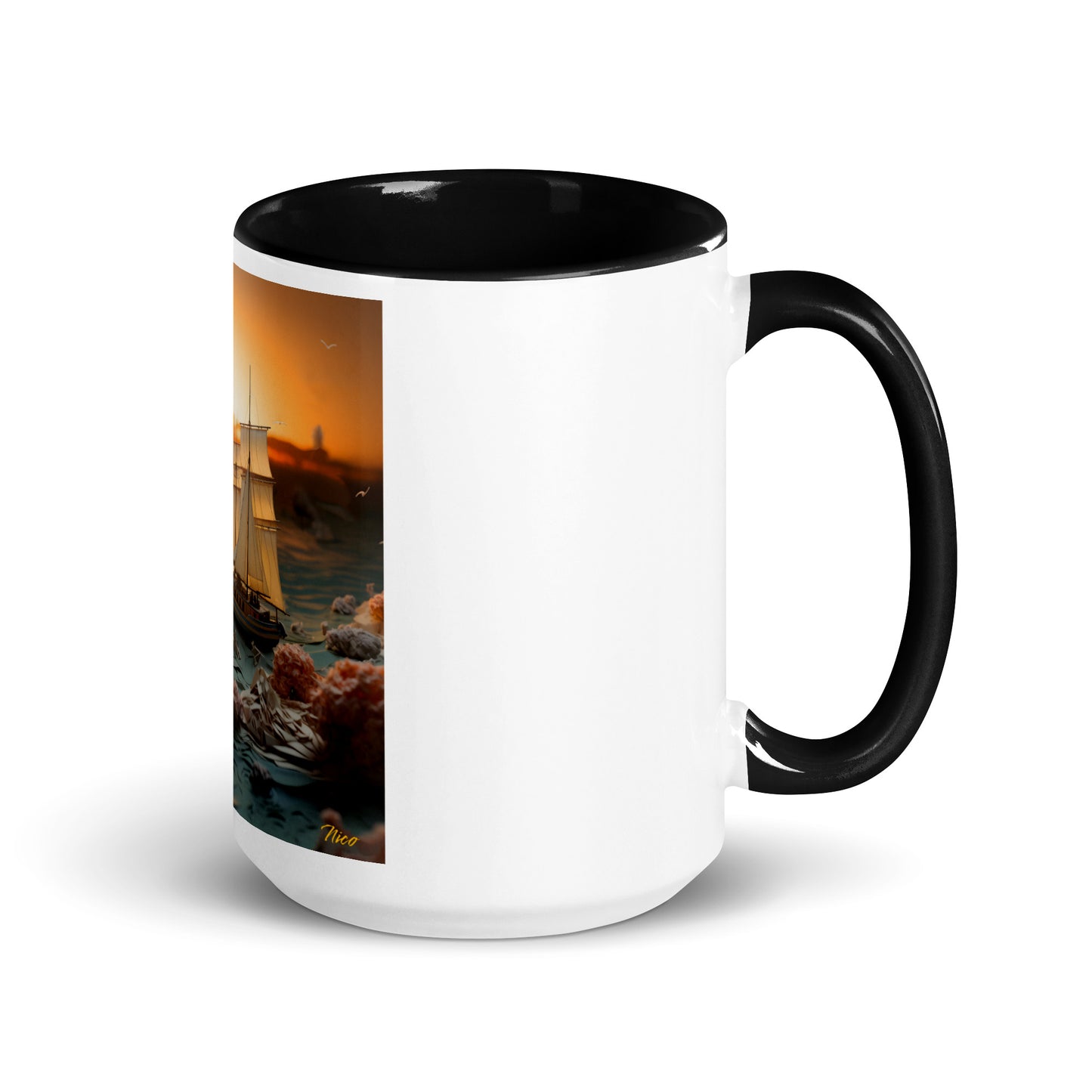 Into The Sunset Series Print #3 - Mug with Color Inside