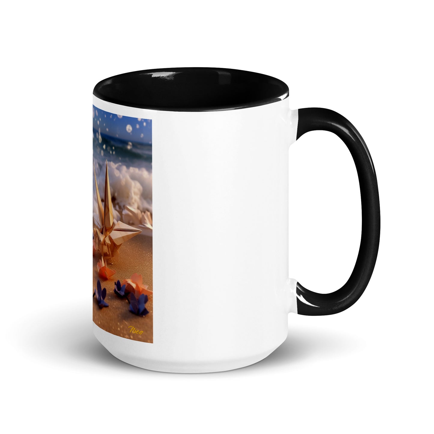 By The Seaside Series Print #10 - Mug with Color Inside