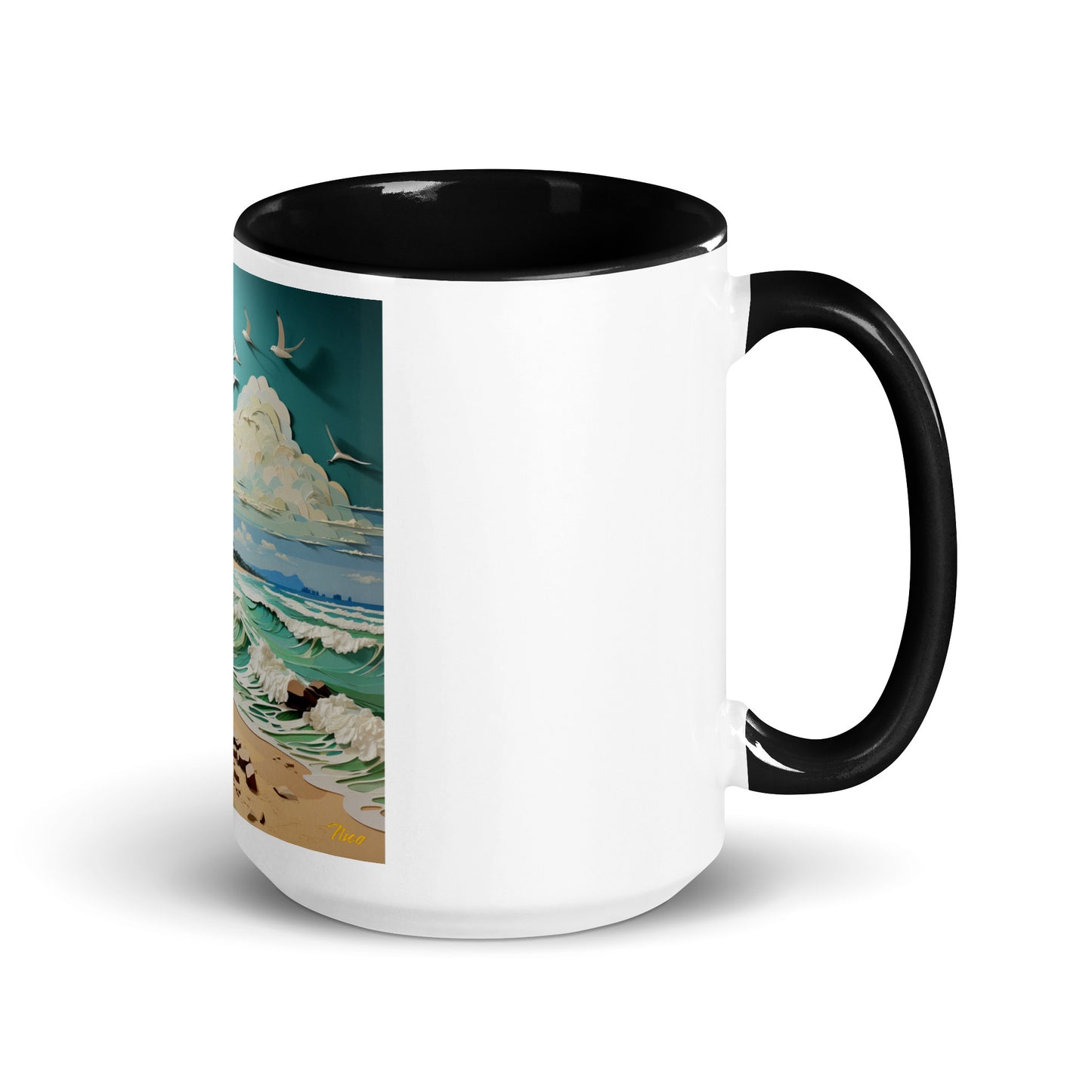 By The Seaside Series Print #2 - Mug with Color Inside