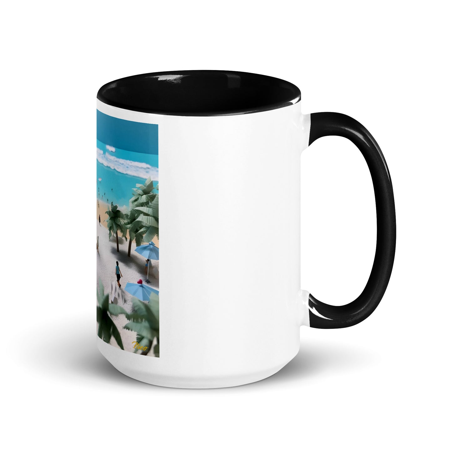 By The Seaside Series Print #5 - Mug with Color Inside