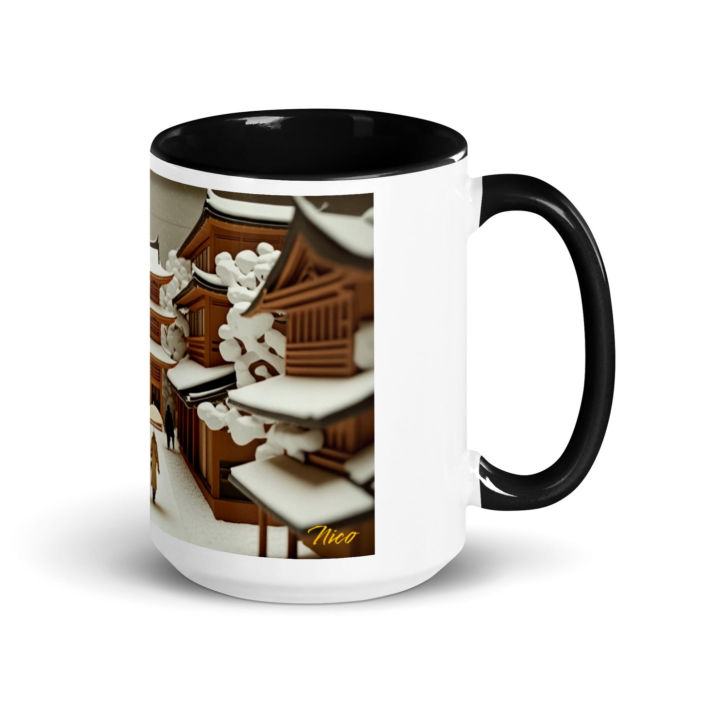 Asian Snow Series Print #10 - Mug with Color Inside