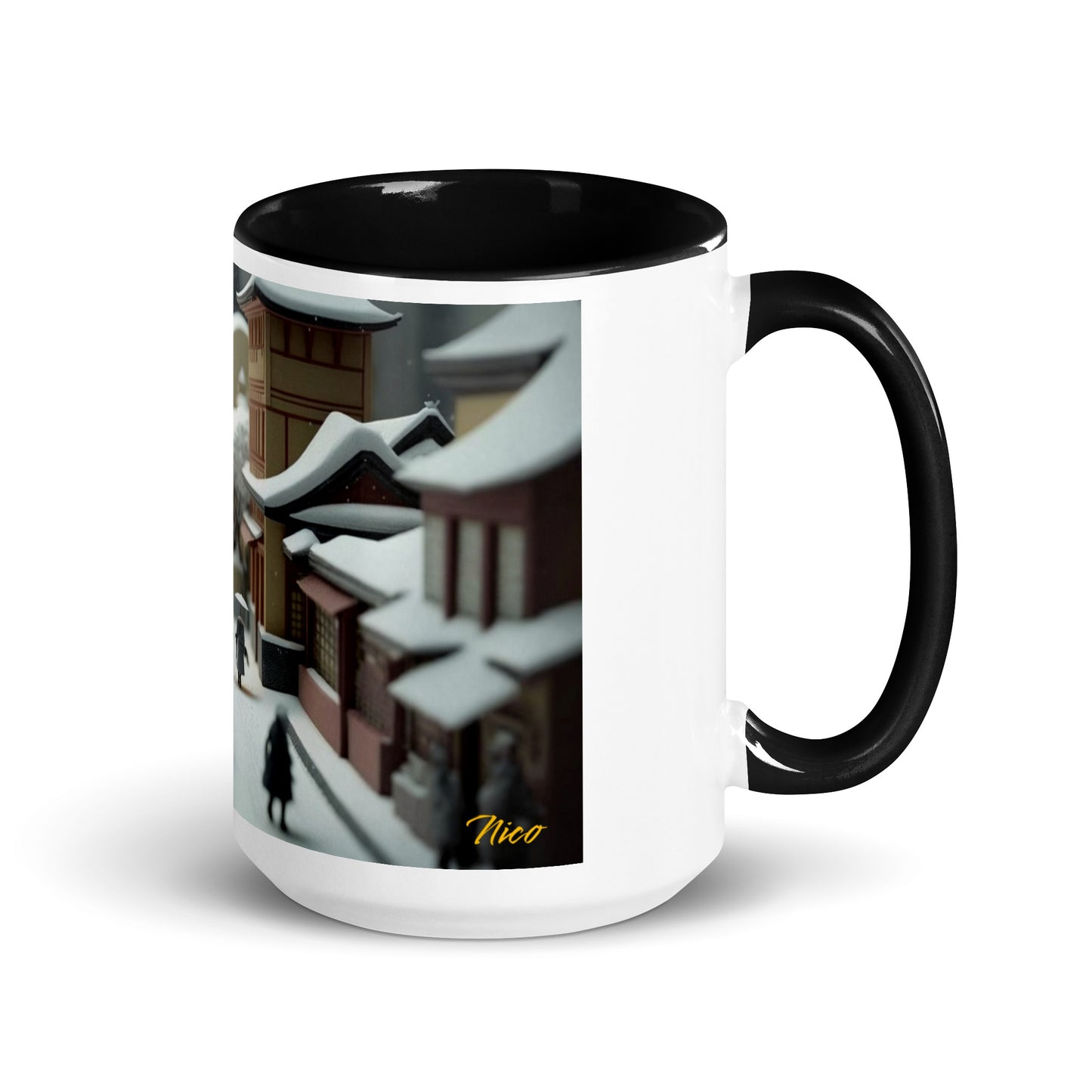 Asian Snow Series Print #9 - Mug with Color Inside