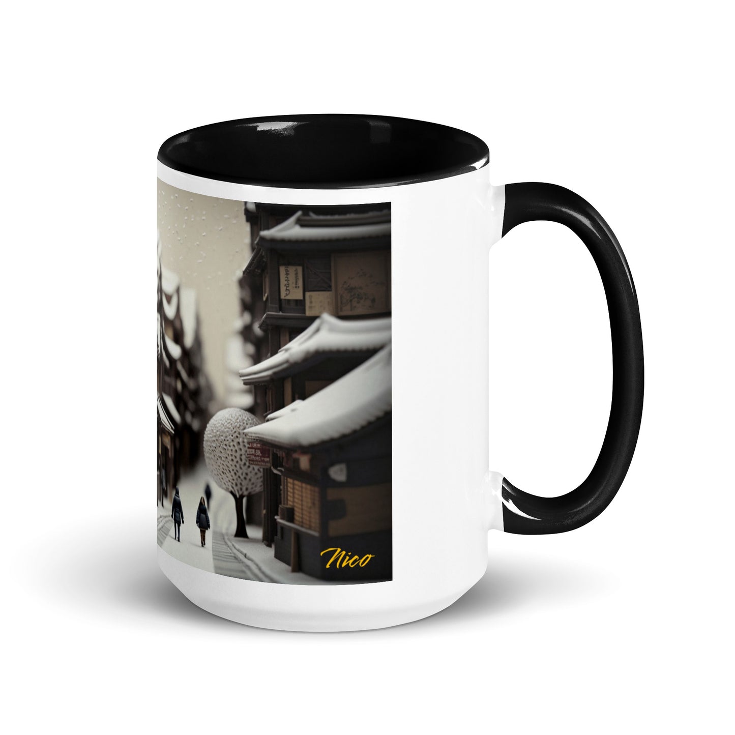 Asian Snow Series Print #7 - Mug with Color Inside