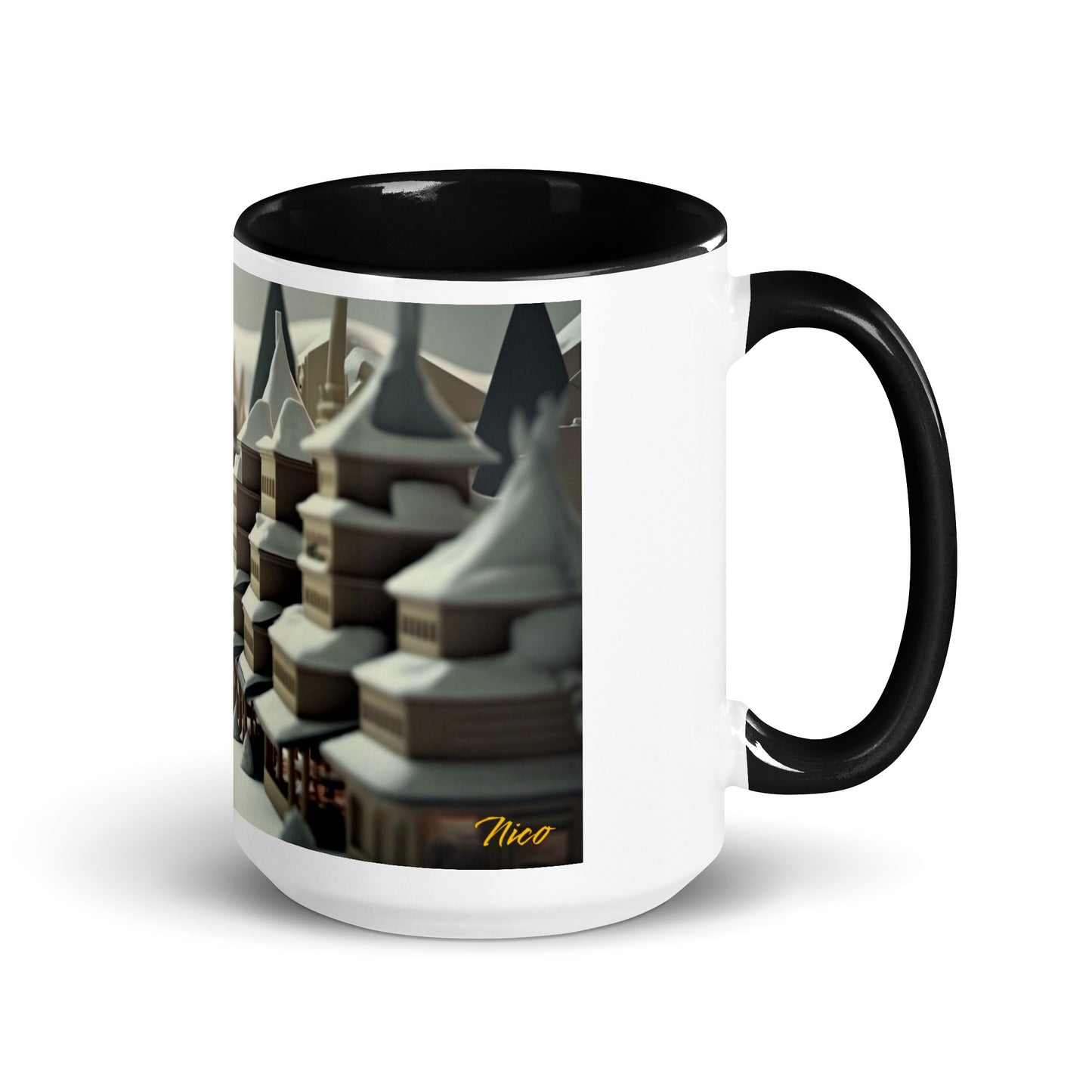 Asian Snow Series Print #1 - Mug with Color Inside