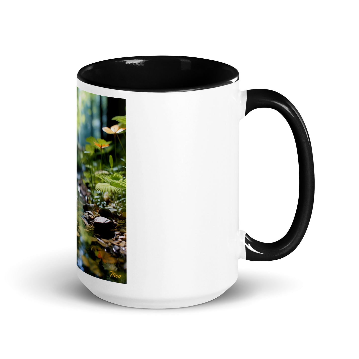 Relaxing By The Brook Series Print #9 - Mug with Color Inside