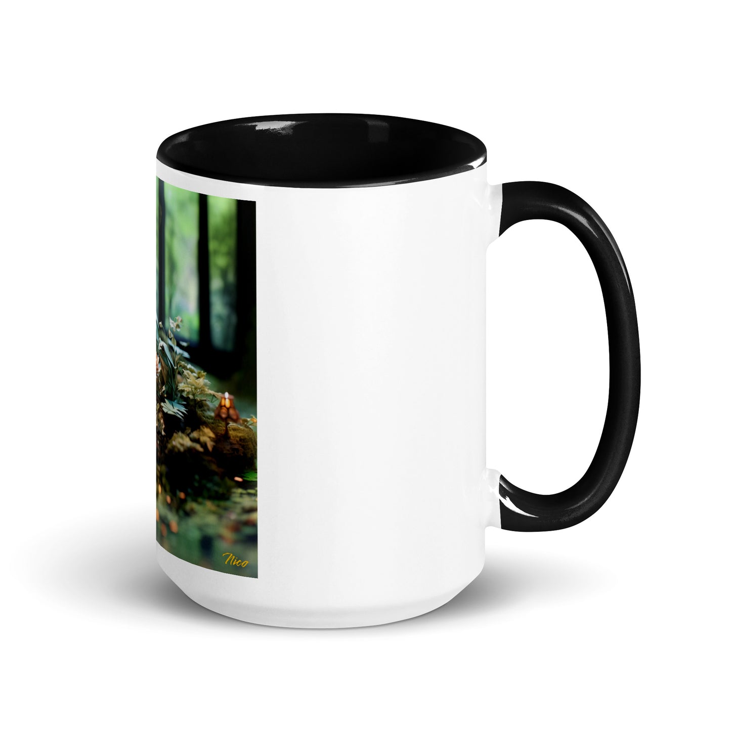 Relaxing By The Brook Series Print #1 - Mug with Color Inside