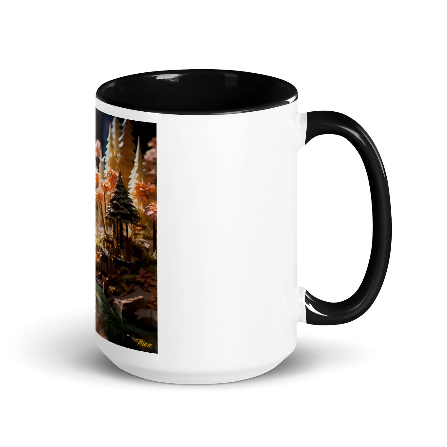 Relaxing By The Brook Series Print #3 - Mug with Color Inside