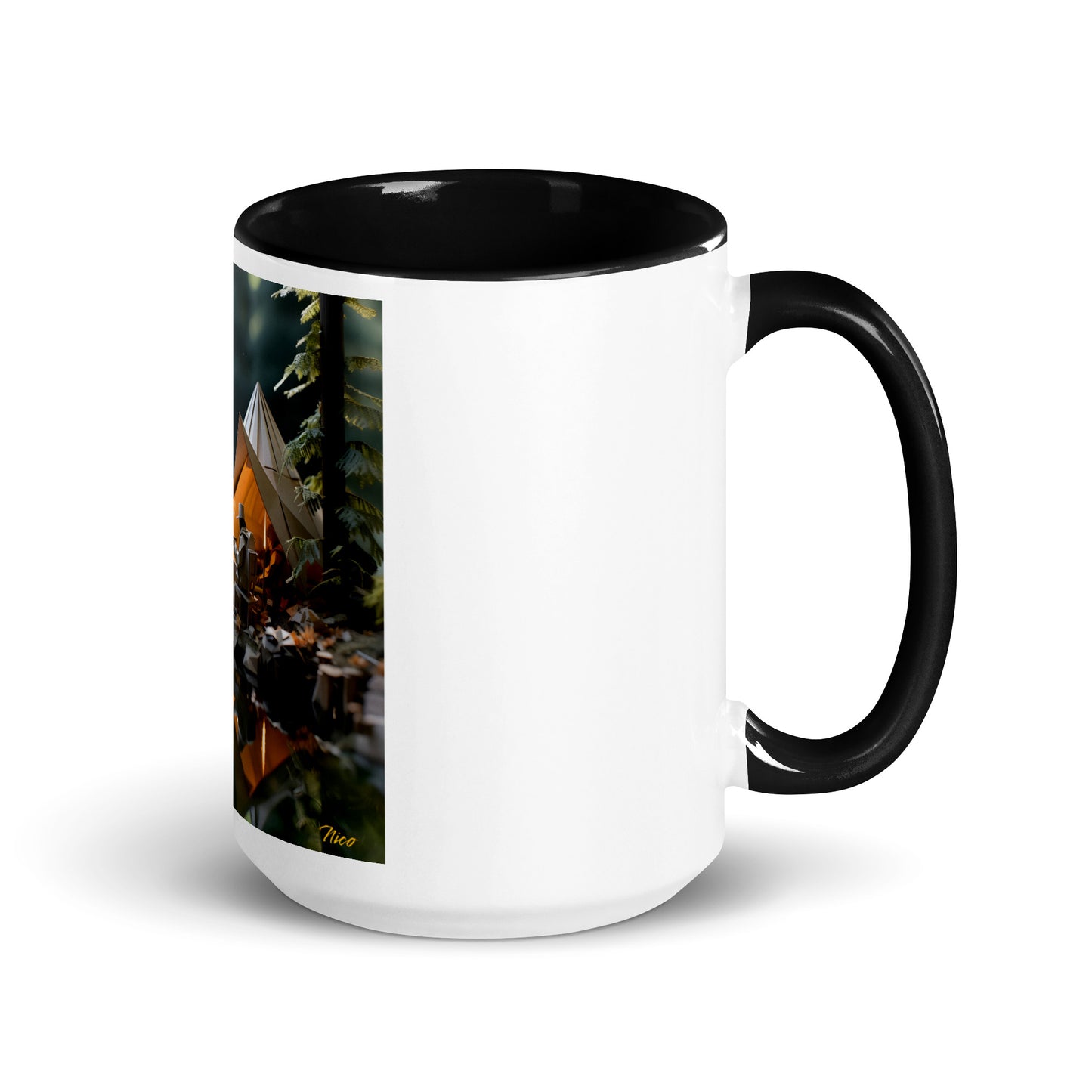 Relaxing By The Brook Series Print #10 - Mug with Color Inside