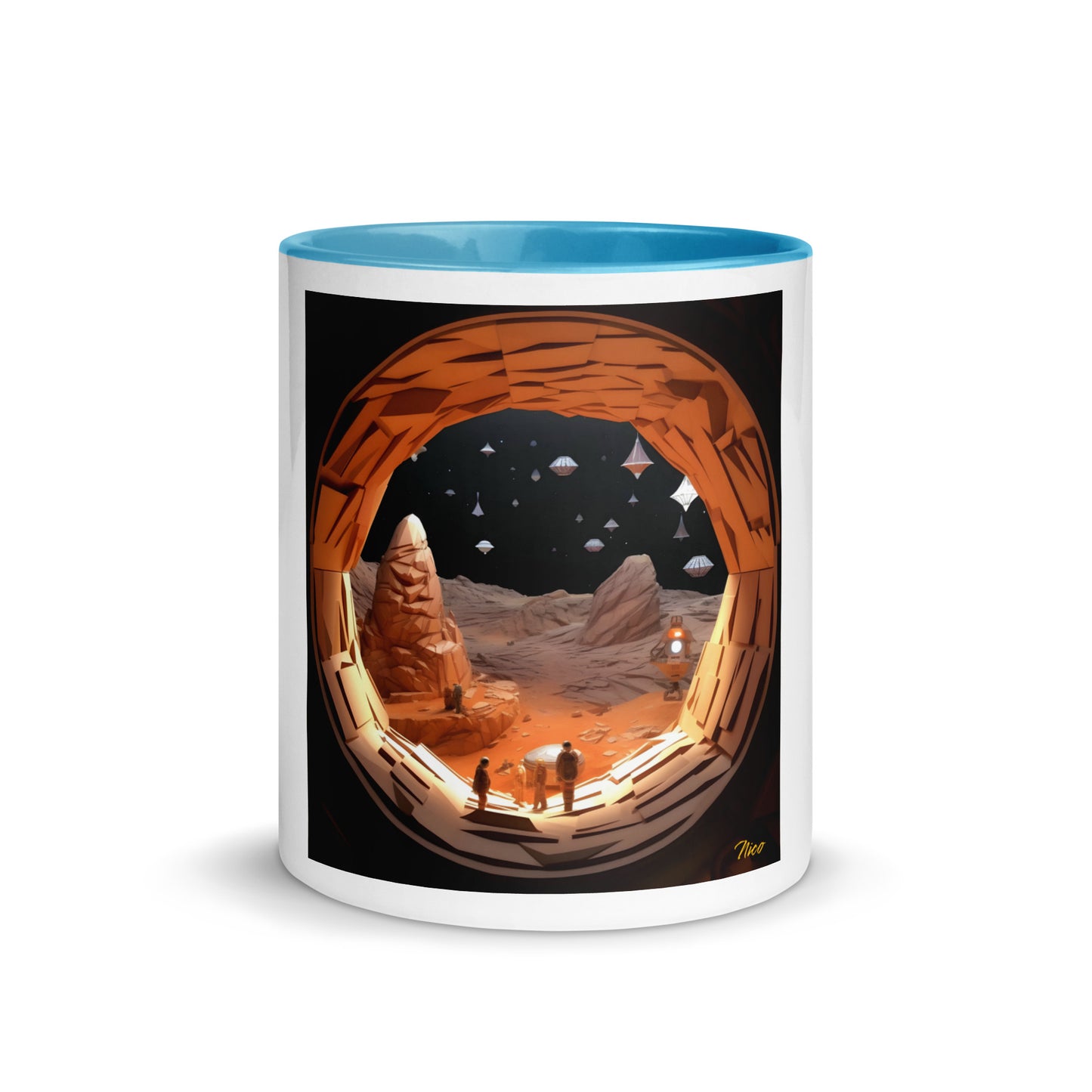 Elon's Dream Series Print #4 Mug with Color Inside