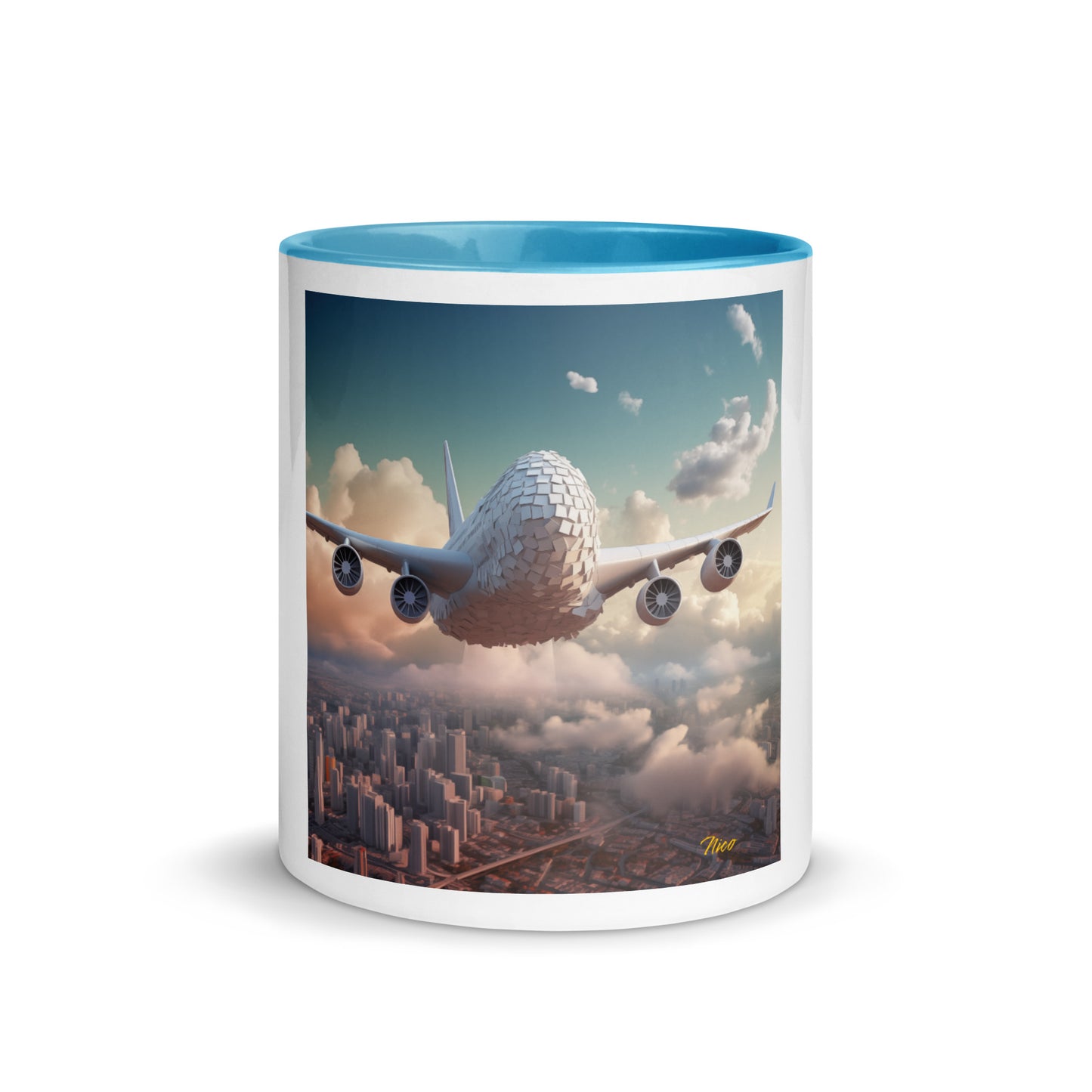 Frequent Flyer Miles Series Print #1 Mug with Color Inside