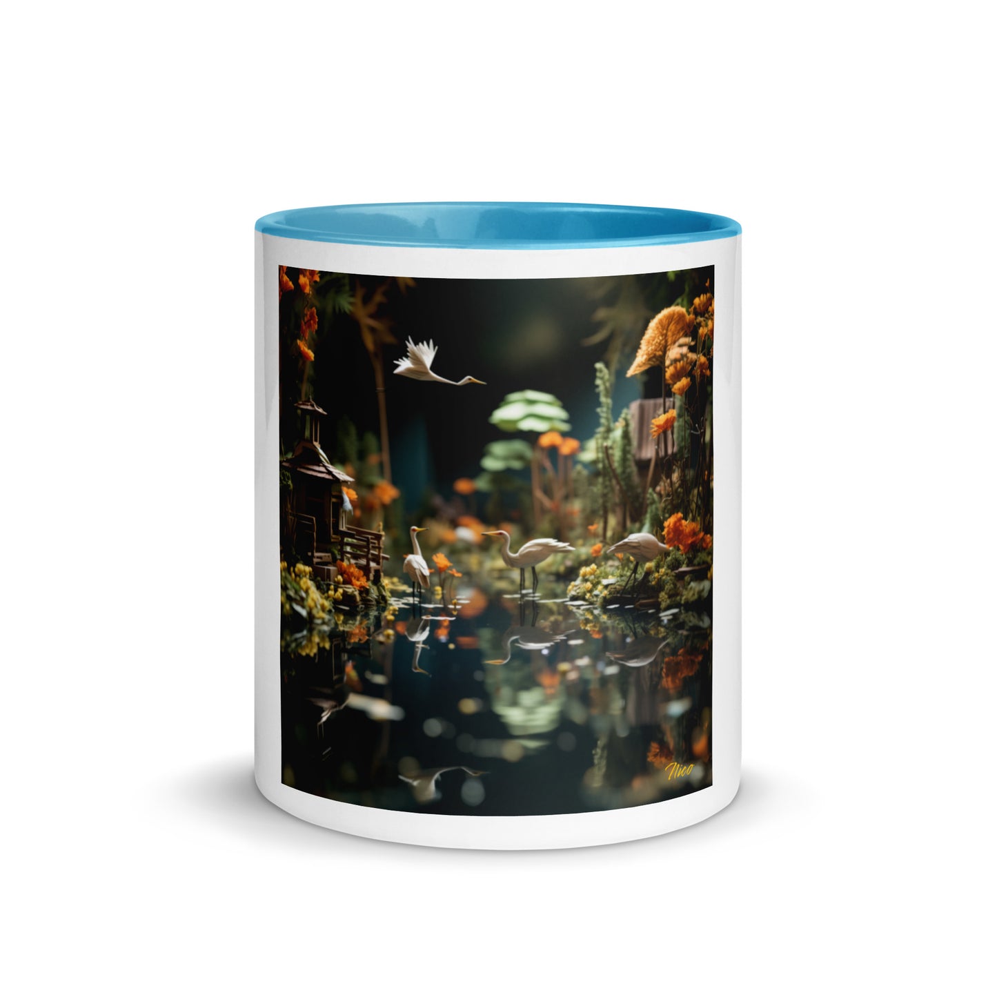 Born On A Bayou Print #6 Mug with Color Inside