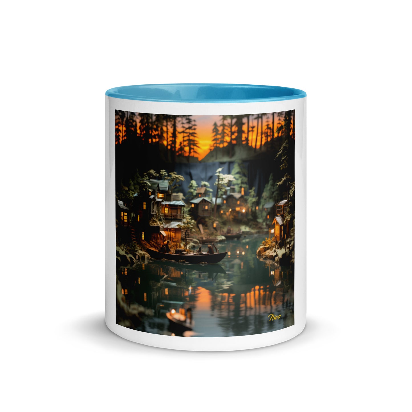 Born On A Bayou Print #2 Mug with Color Inside