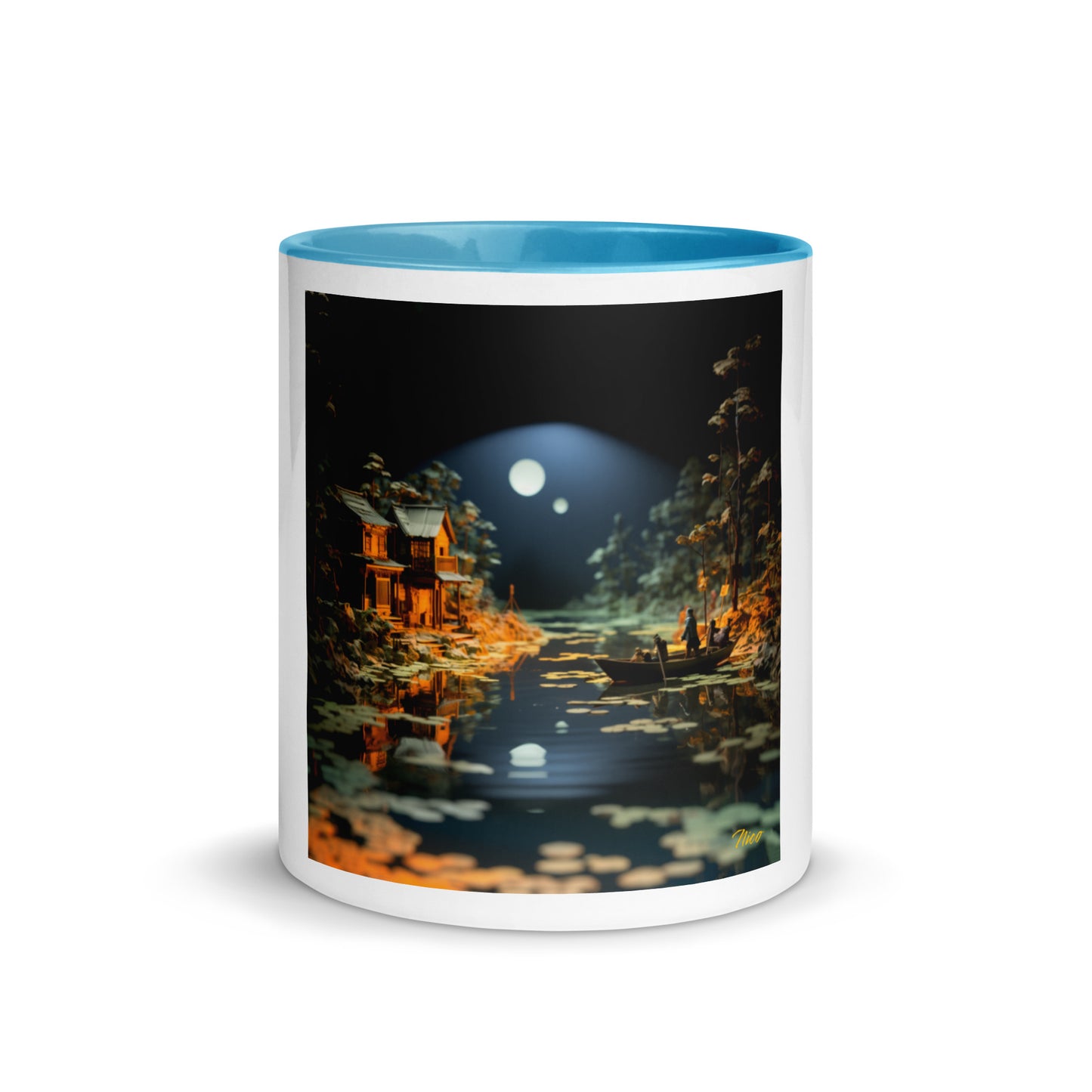 Born On A Bayou Print #3 Mug with Color Inside