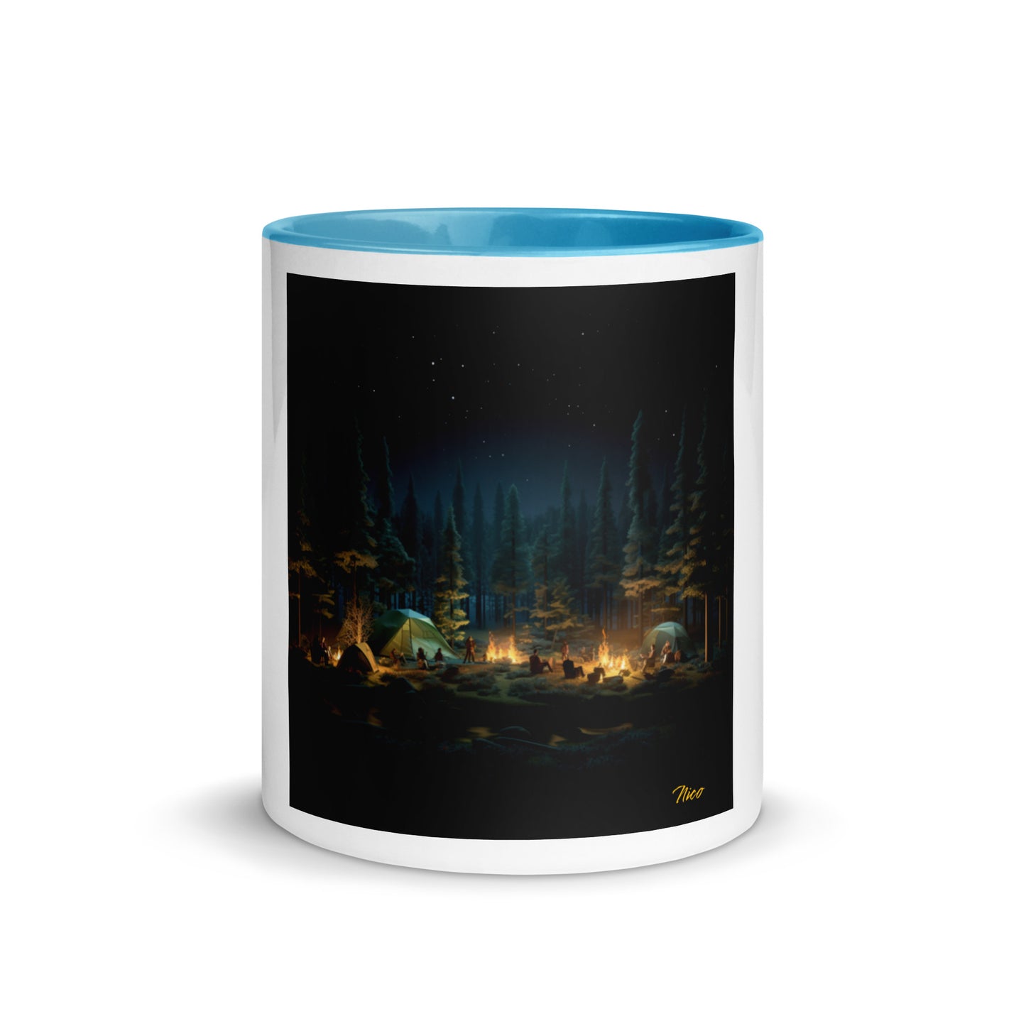 Under The Starry Skies Series Print #2 Mug with Color Inside