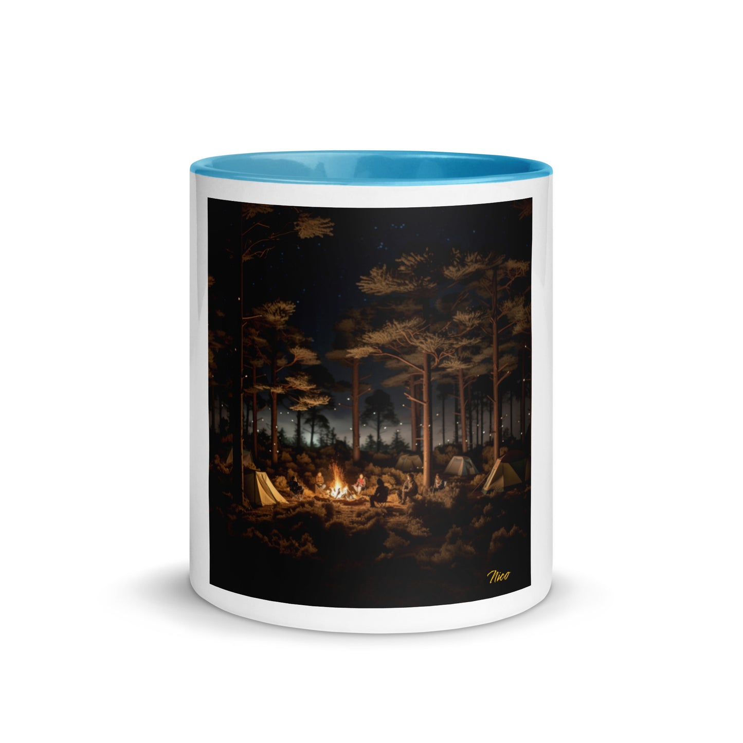 Under The Starry Skies Series Print #9 Mug with Color Inside