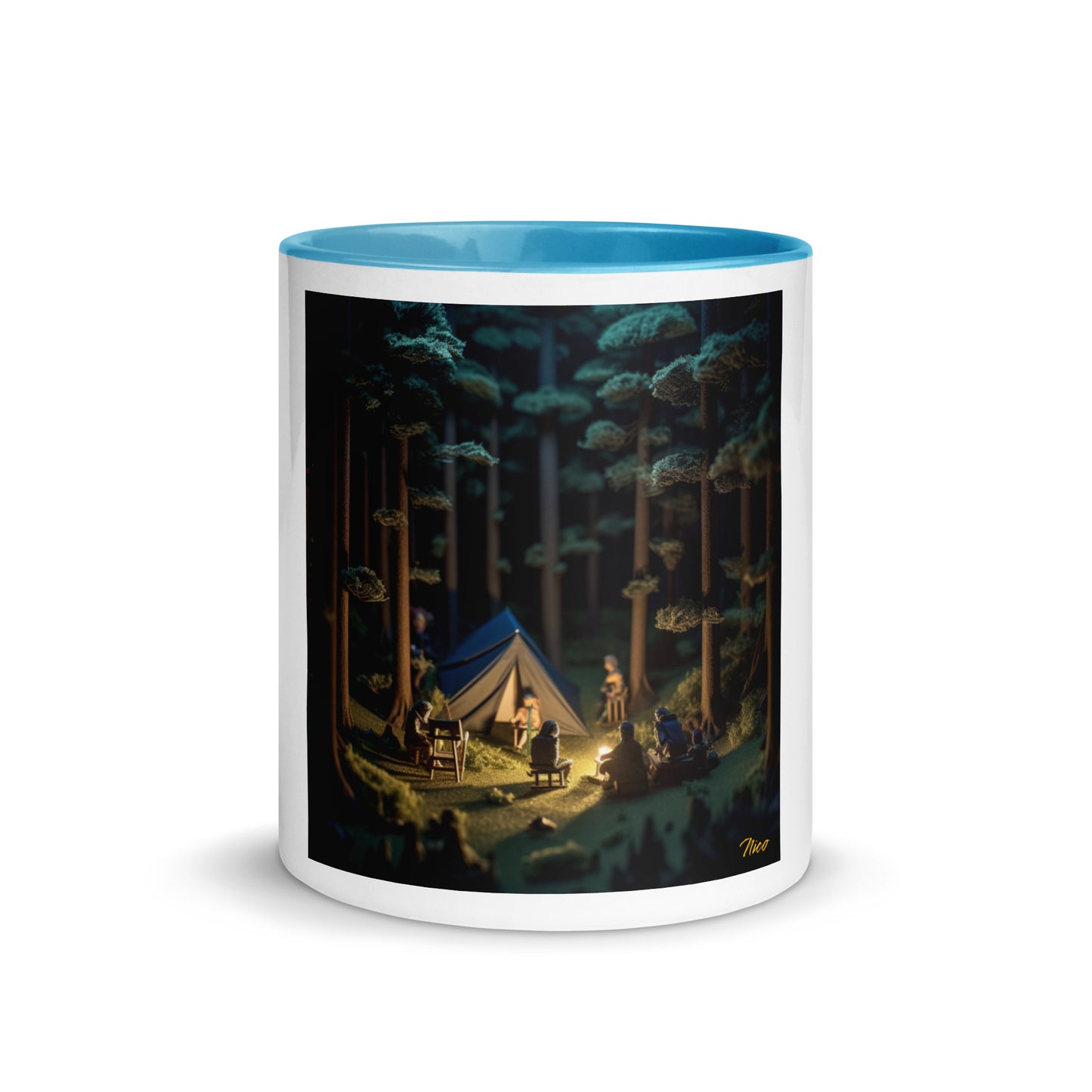 Under The Starry Skies Series Print #6 Mug with Color Inside