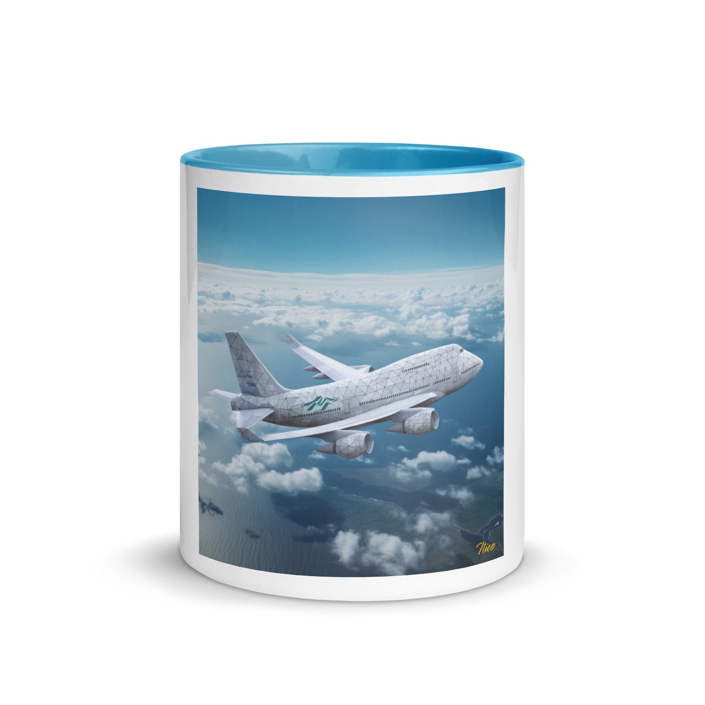 Frequent Flyer Miles Series Print #3 Mug with Color Inside