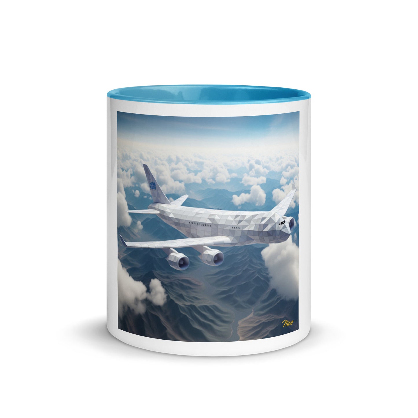 Frequent Flyer Miles Series Print #7 Mug with Color Inside