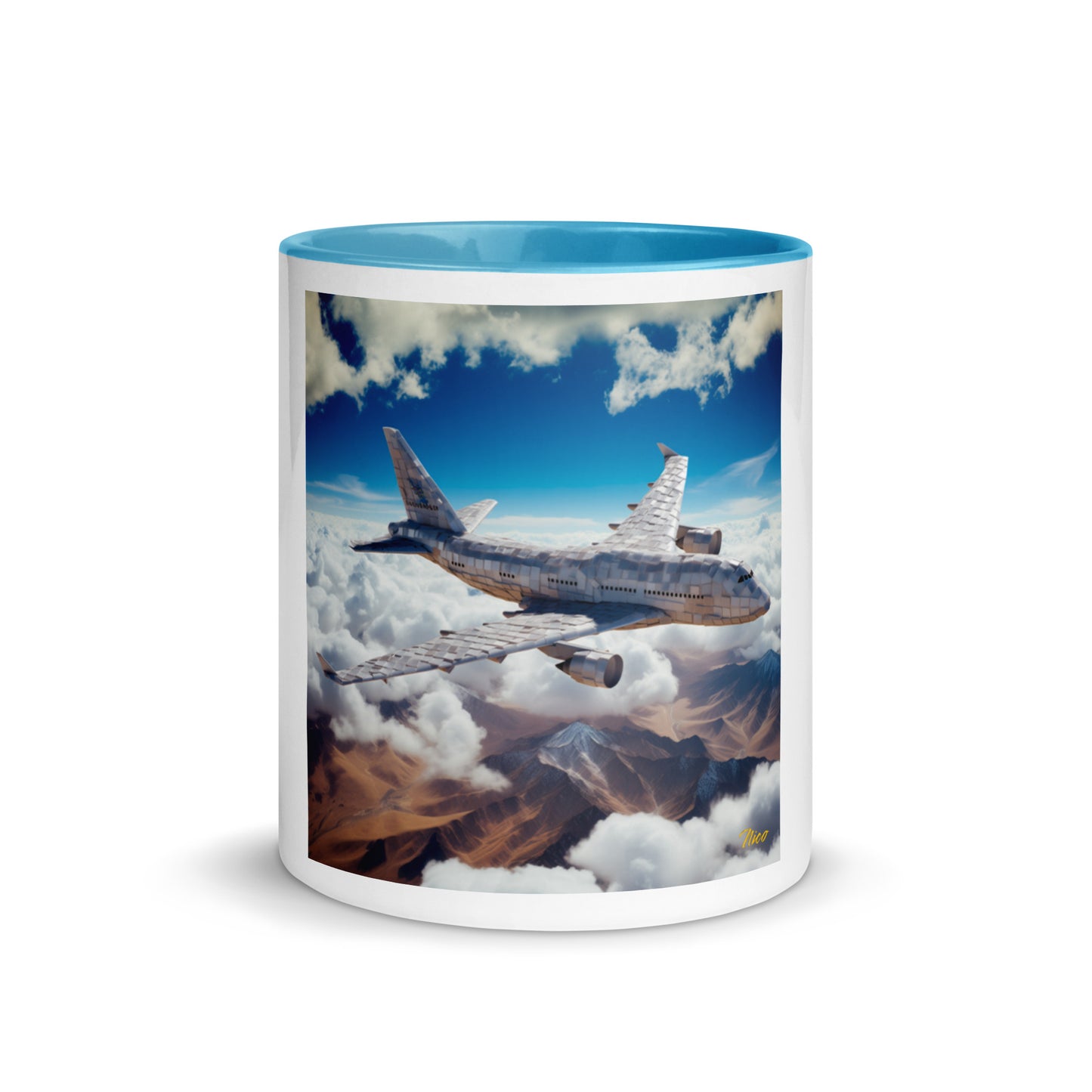 Frequent Flyer Miles Series Print #9 Mug with Color Inside