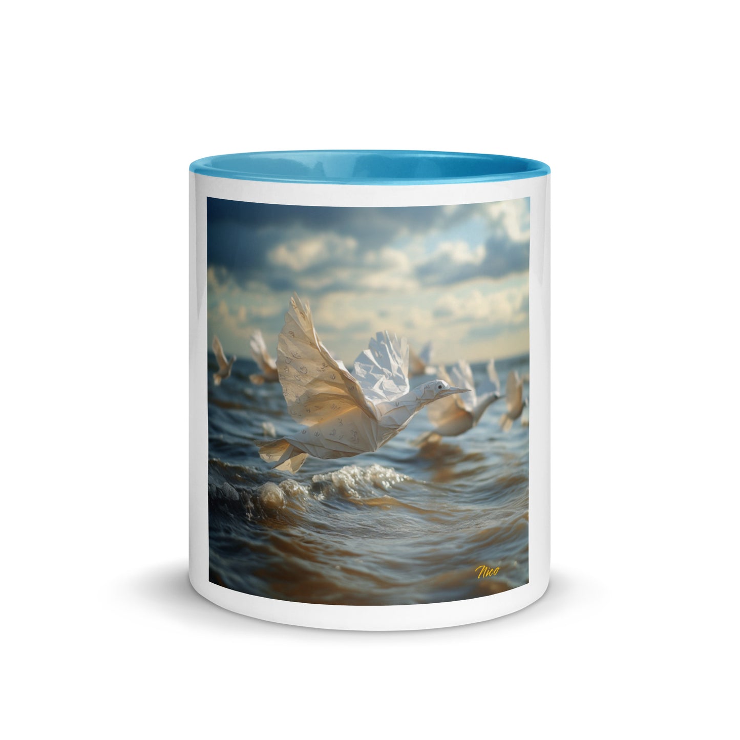 By The Seaside Series Print #8 - Mug with Color Inside