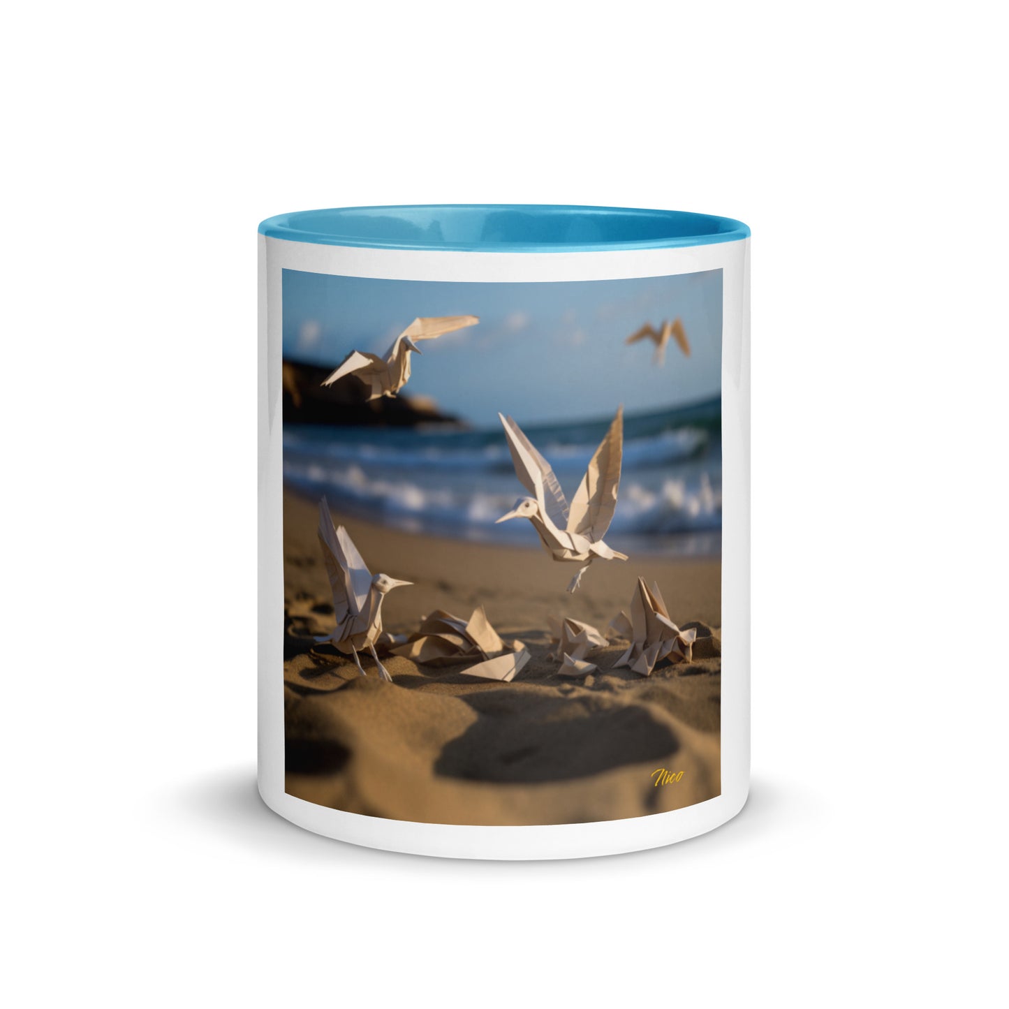 By The Seaside Series Print #7 - Mug with Color Inside