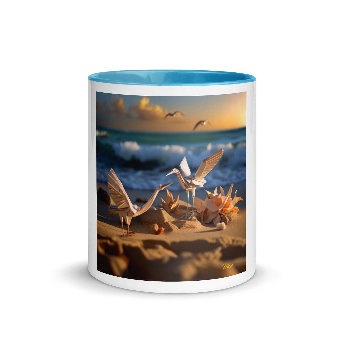 By The Seaside Series Print #3 - Mug with Color Inside