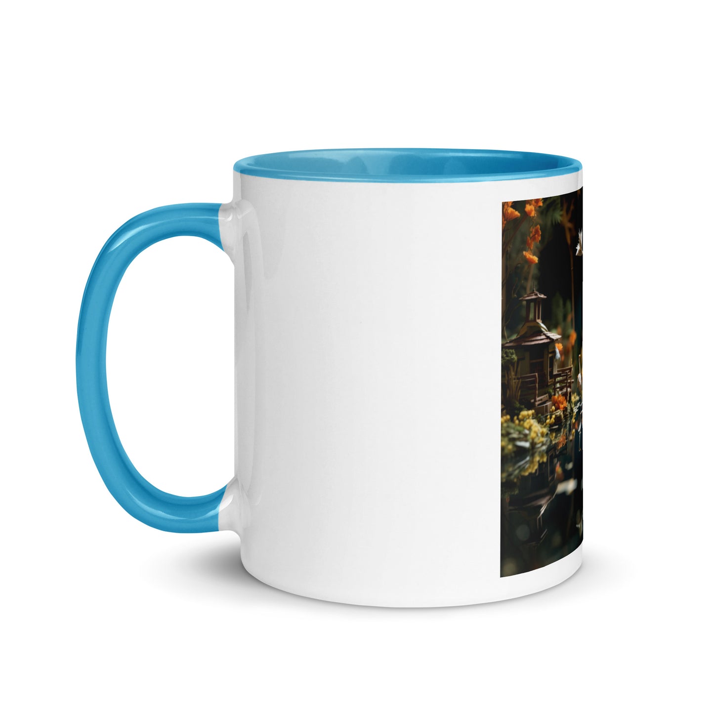 Born On A Bayou Print #6 Mug with Color Inside