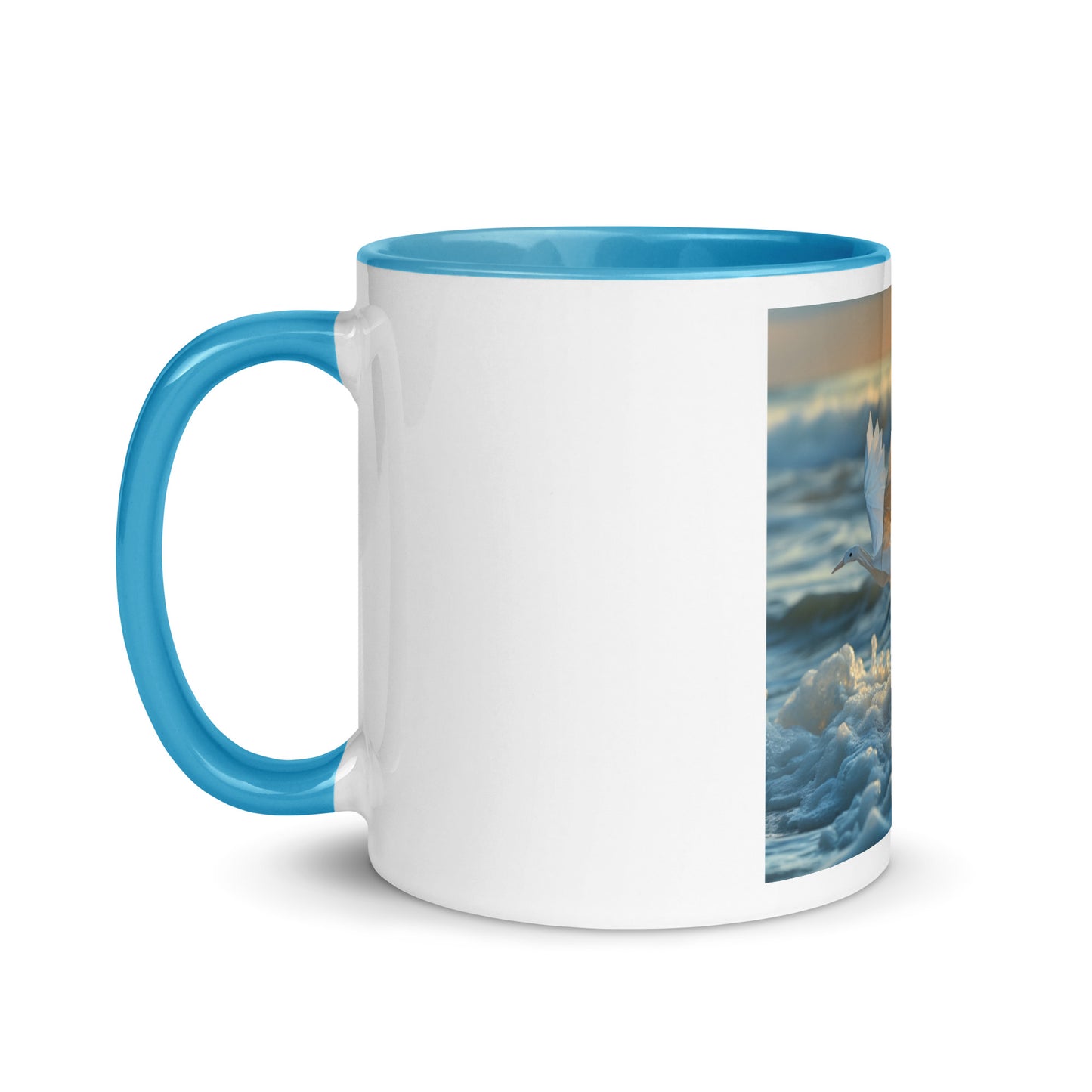 By The Seaside Series Print #5 Mug with Color Inside