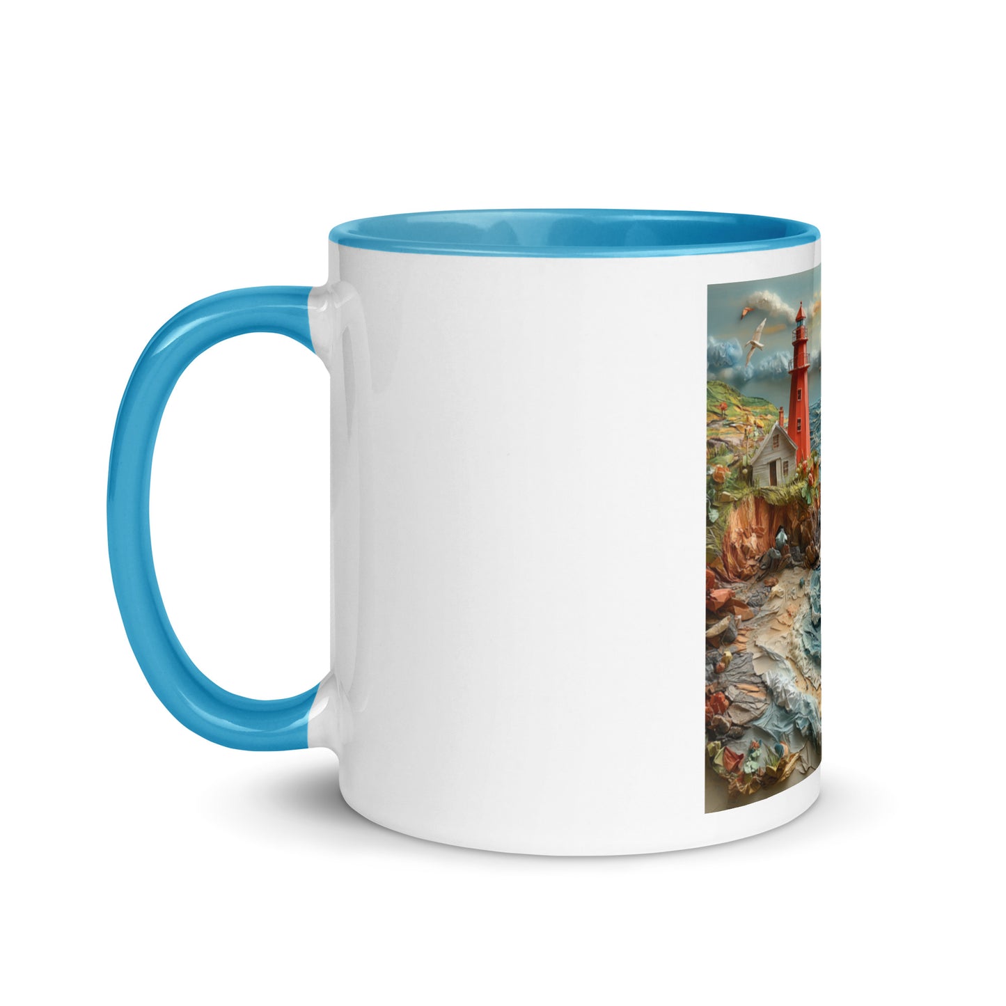 By The Seaside Series Print #2 - Mug with Color Inside