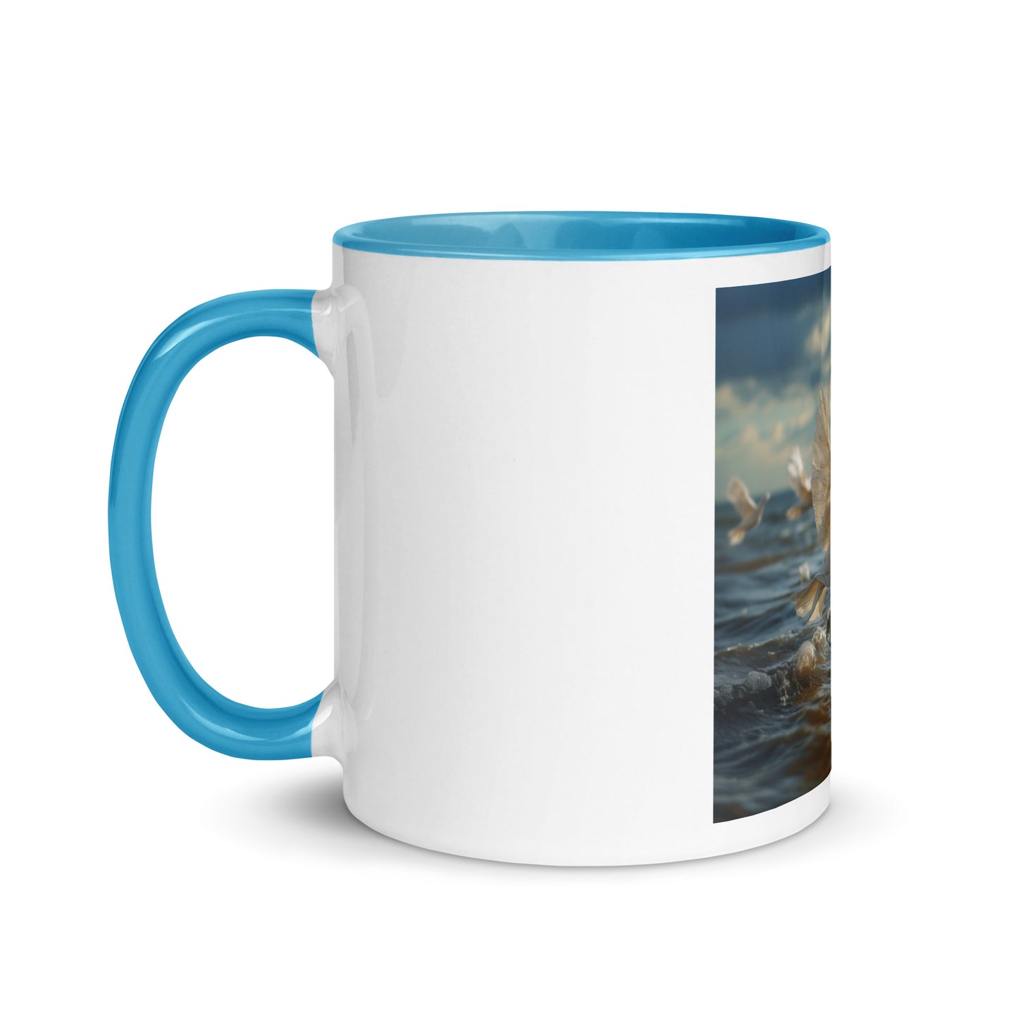 By The Seaside Series Print #8 - Mug with Color Inside