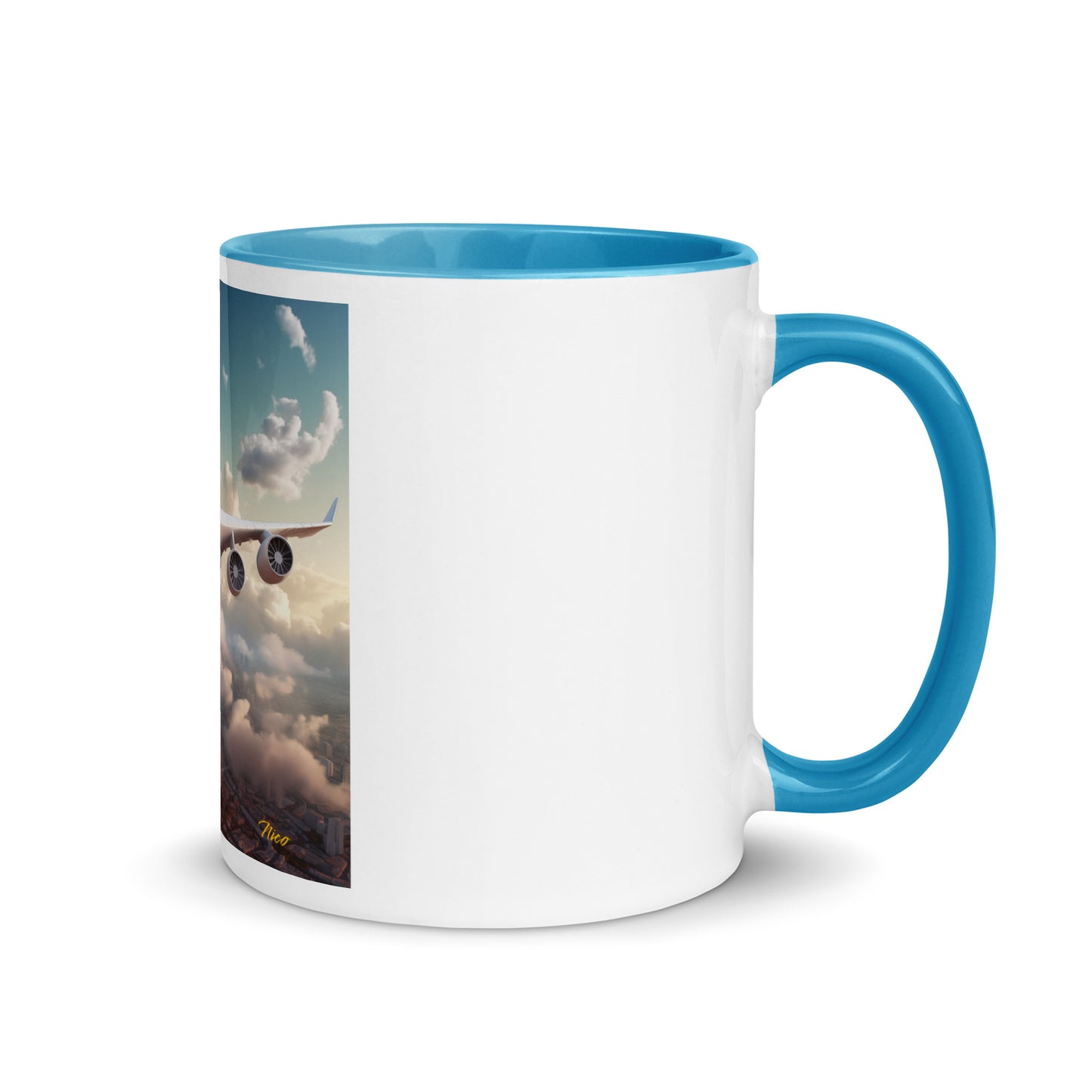 Frequent Flyer Miles Series Print #1 Mug with Color Inside