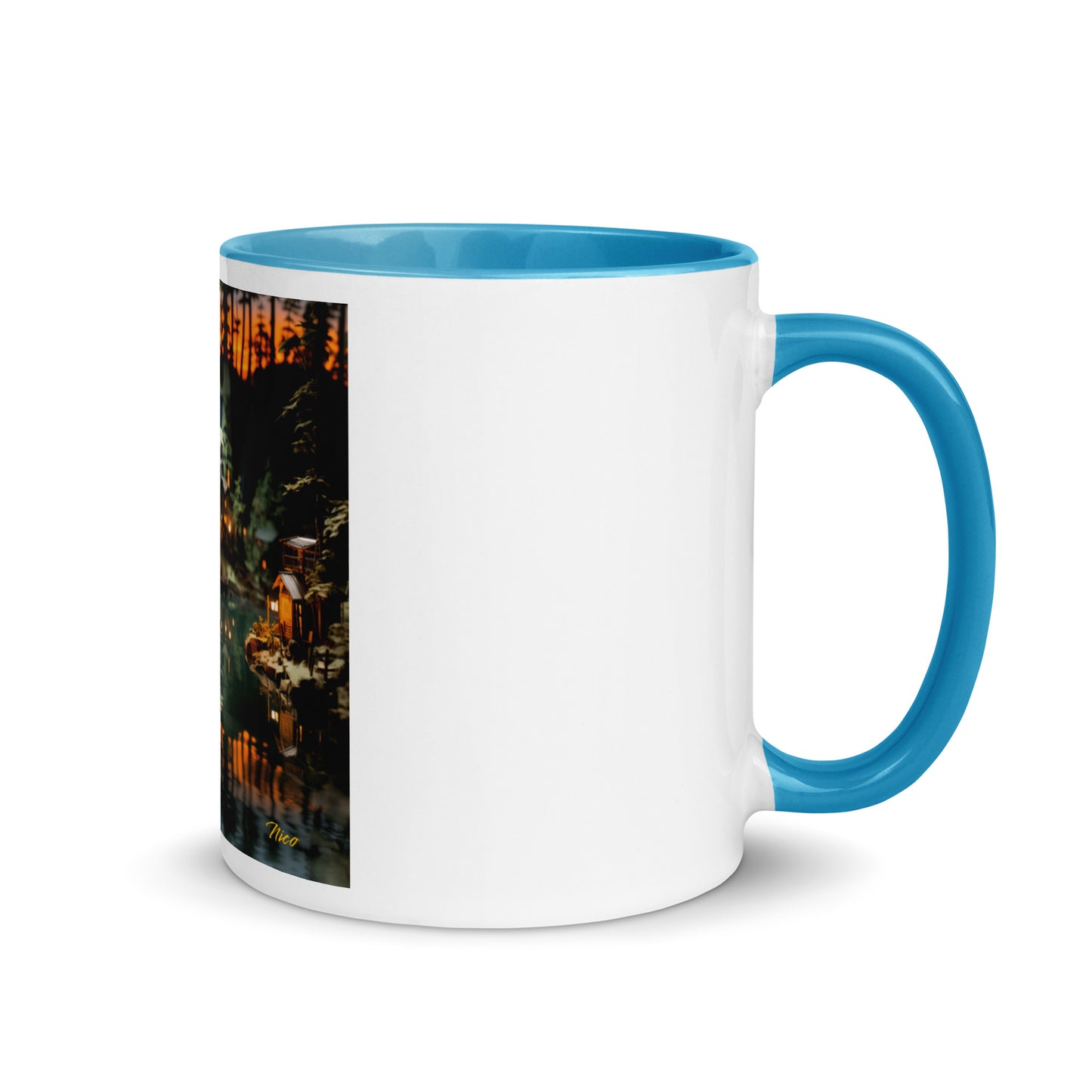 Born On A Bayou Print #2 Mug with Color Inside