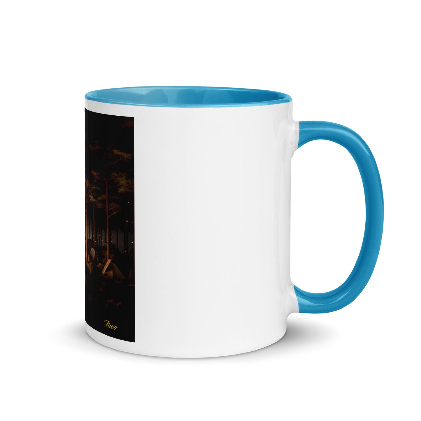 Under The Starry Skies Series Print #9 Mug with Color Inside