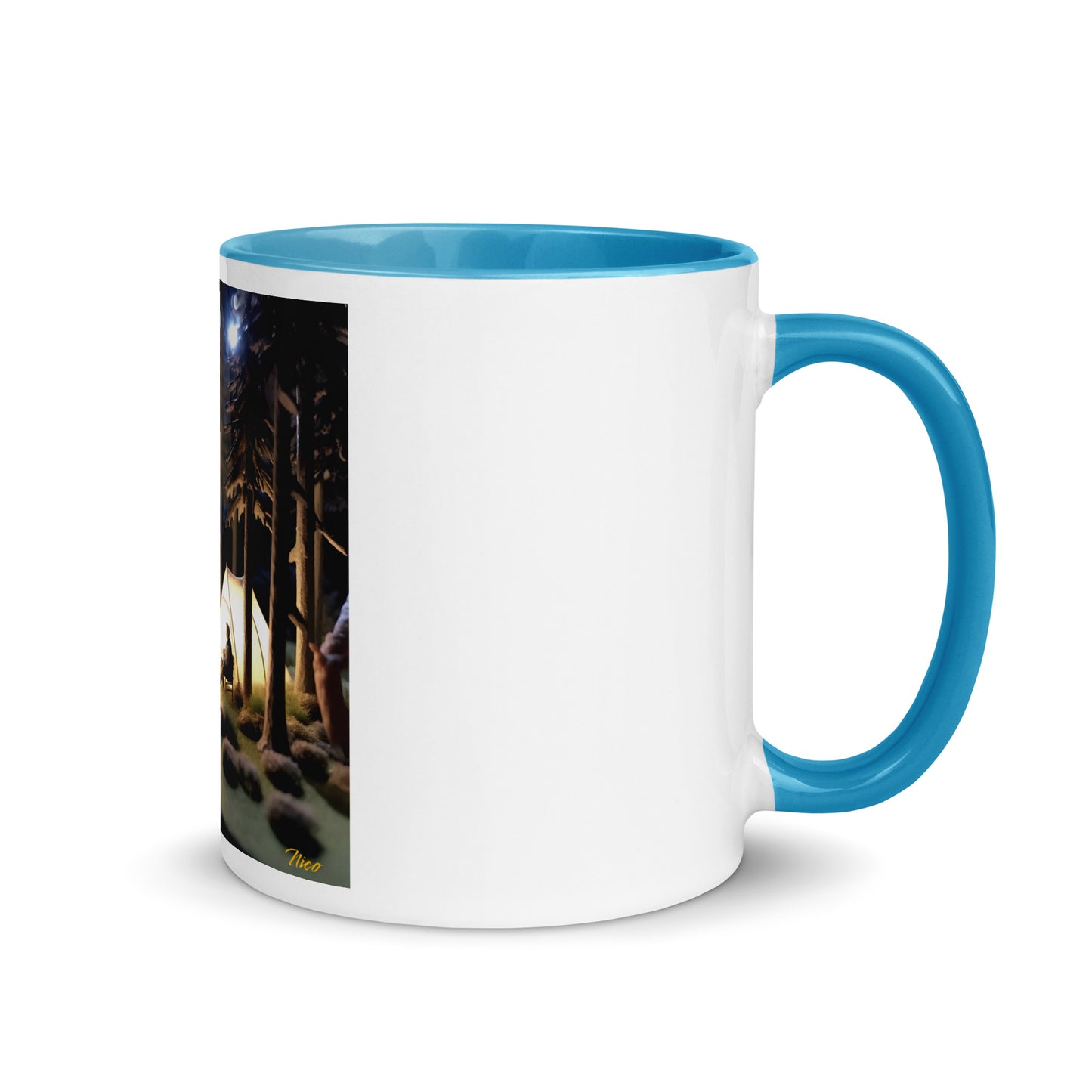 Under The Starry Skies Series Print #7 Mug with Color Inside