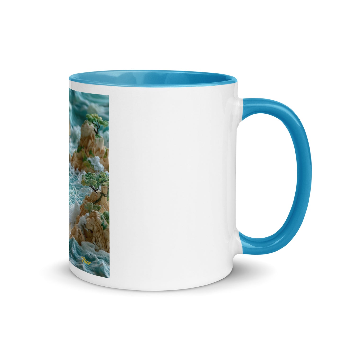 By The Seaside Series Print #9 - Mug with Color Inside