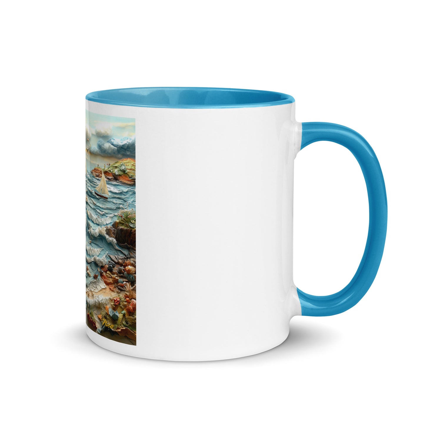 By The Seaside Series Print #2 - Mug with Color Inside