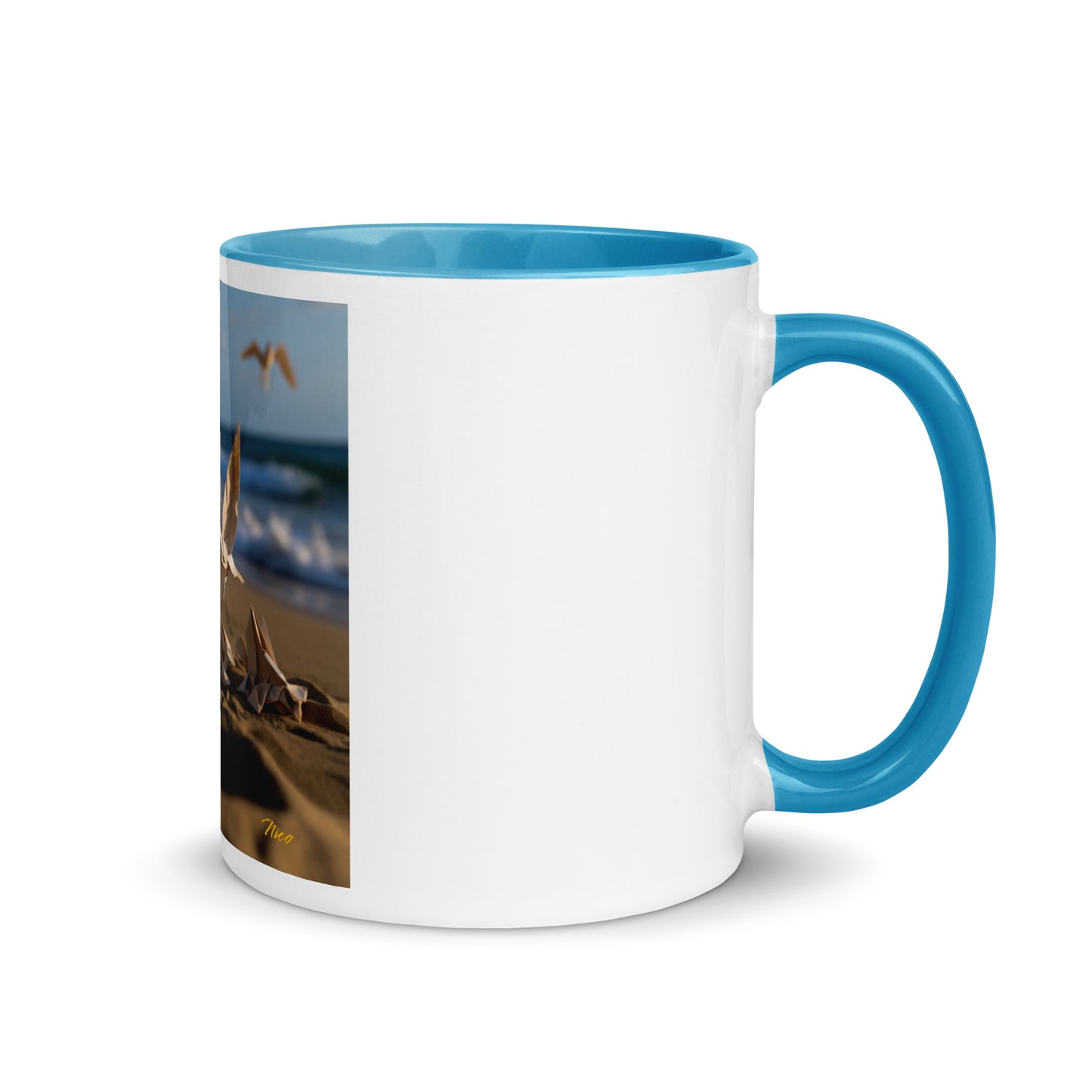 By The Seaside Series Print #7 - Mug with Color Inside