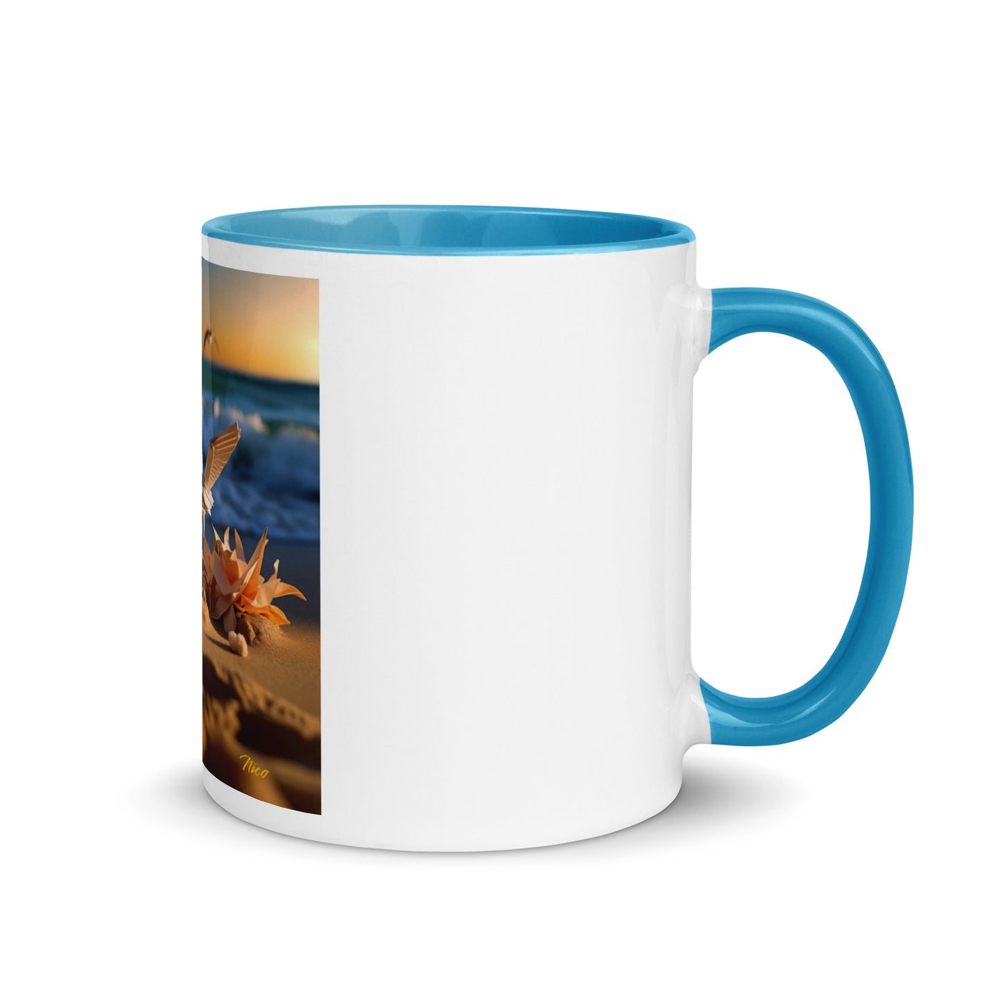 By The Seaside Series Print #3 - Mug with Color Inside